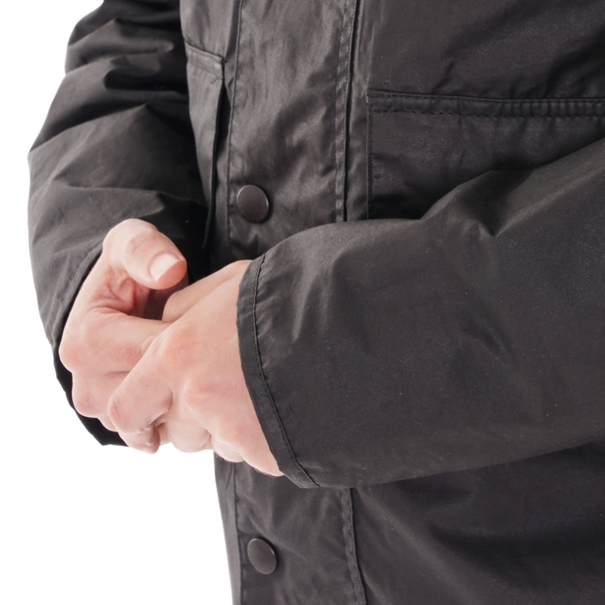 Barbour x Margaret Howell Margret Howell Spey Waxed Jacket - Black