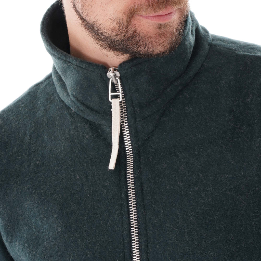 Feyo Fleece Half Zip - Forest Green