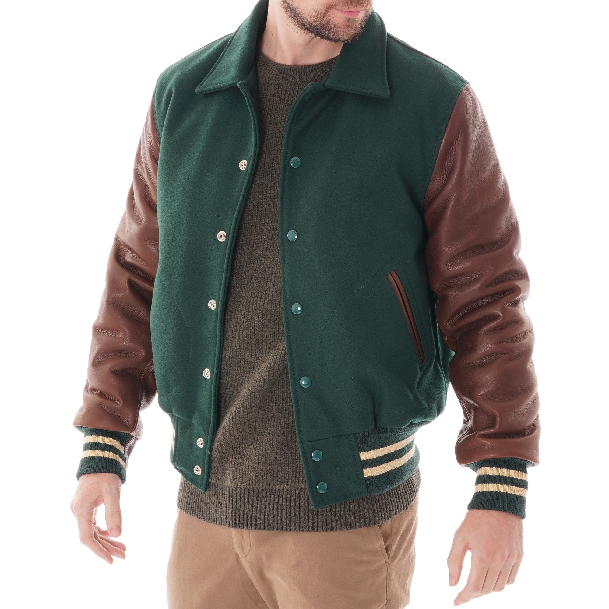 Golden Bear Varsity Jacket - Forest