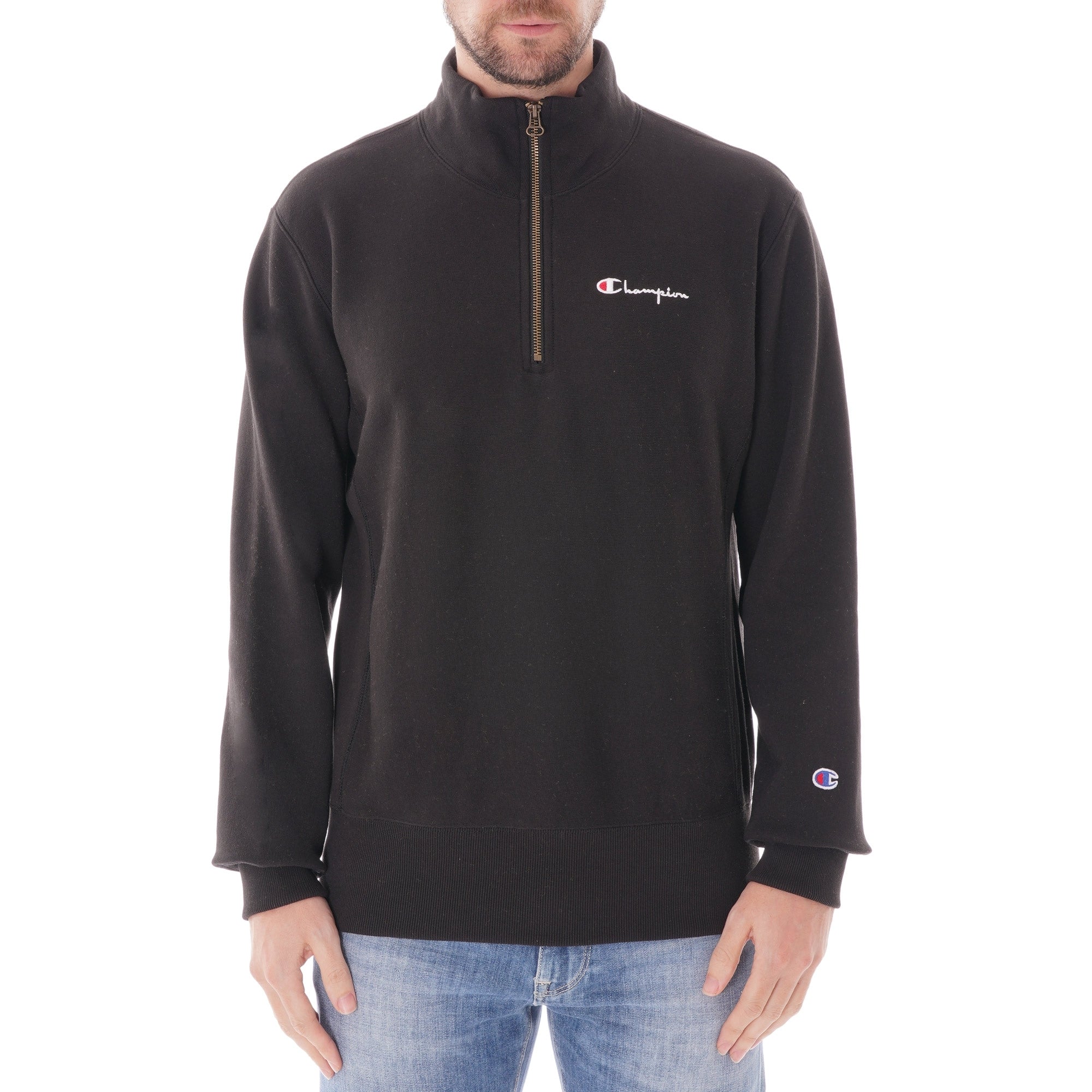 Champion Half Zip Sweatshirt - Black