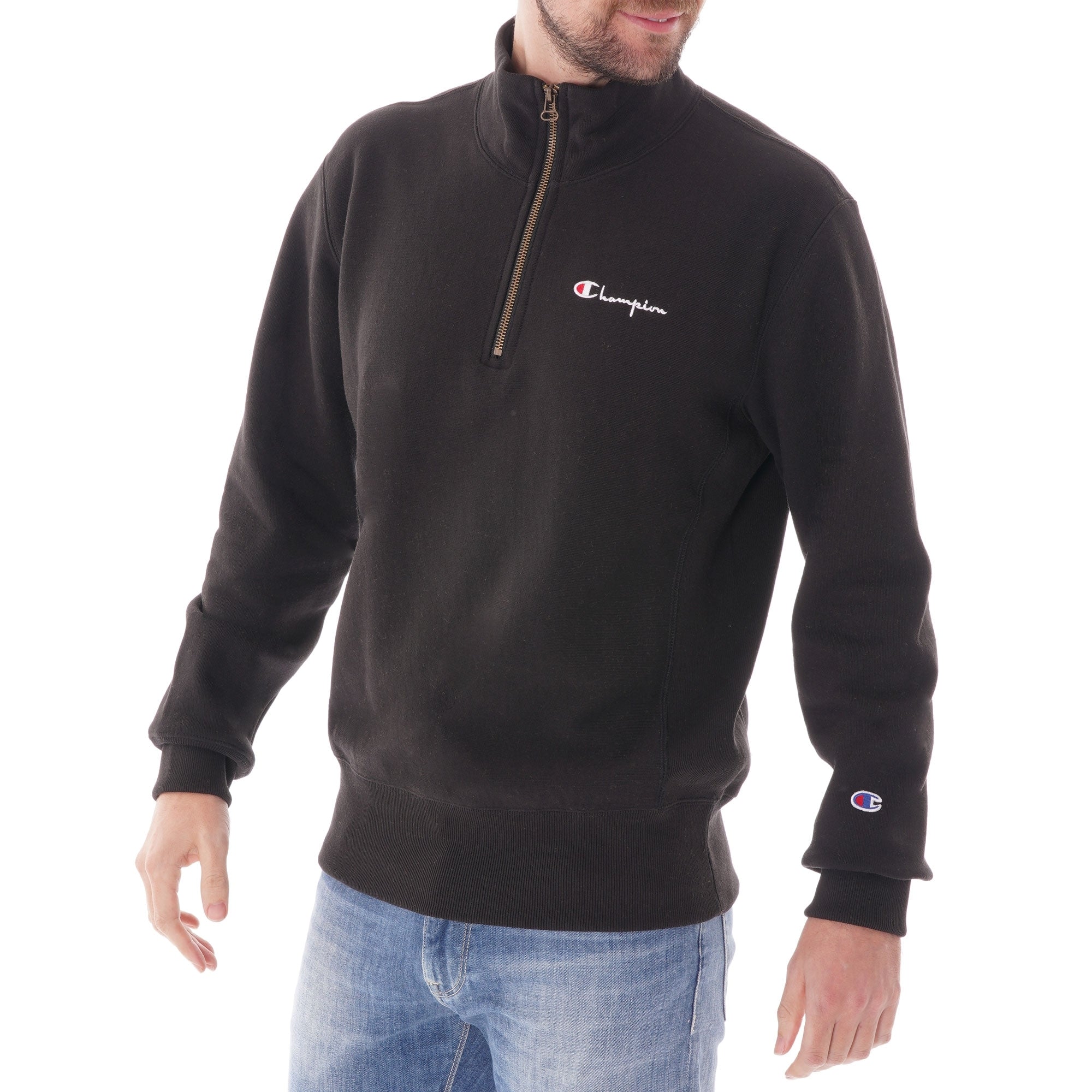 Champion Half Zip Sweatshirt - Black