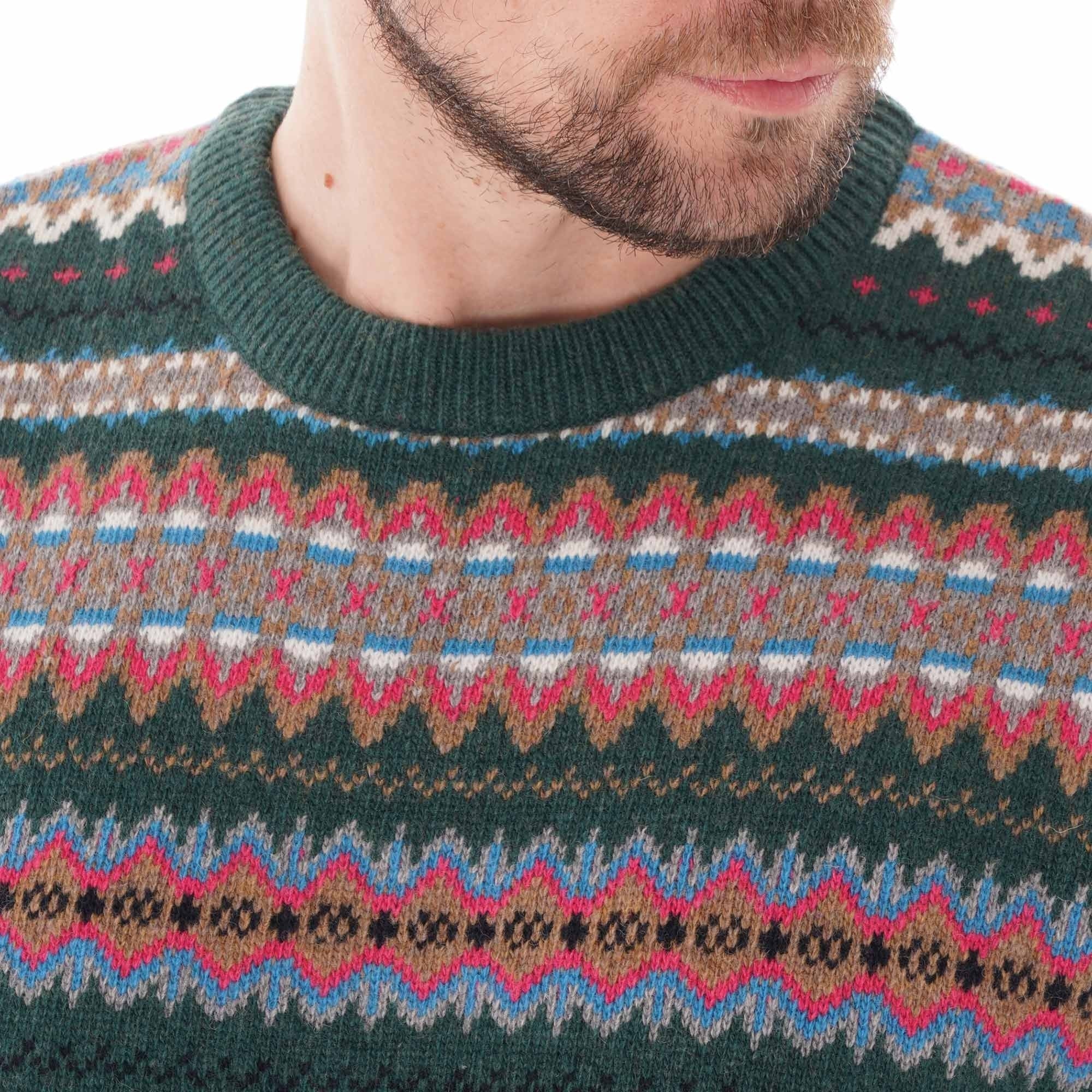 Barbour Fair Isle Crew - Seaweed