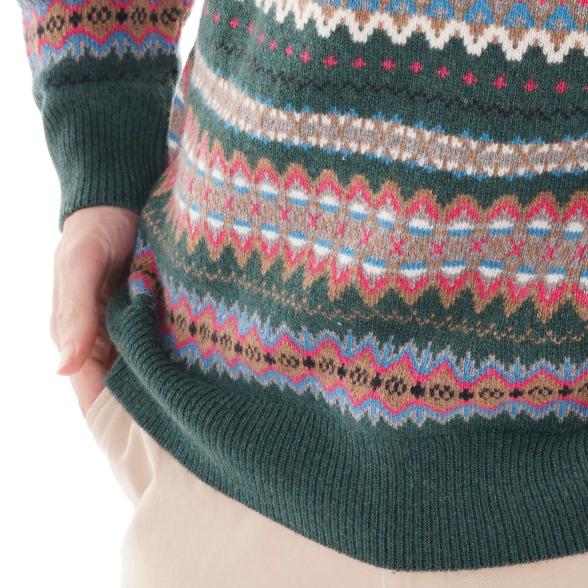 Barbour Fair Isle Crew - Seaweed