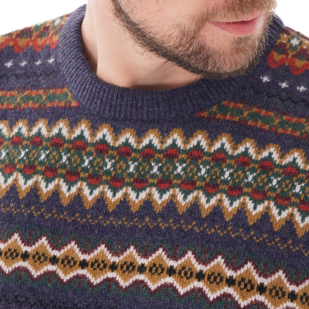 Barbour Fair Isle Crew - Navy