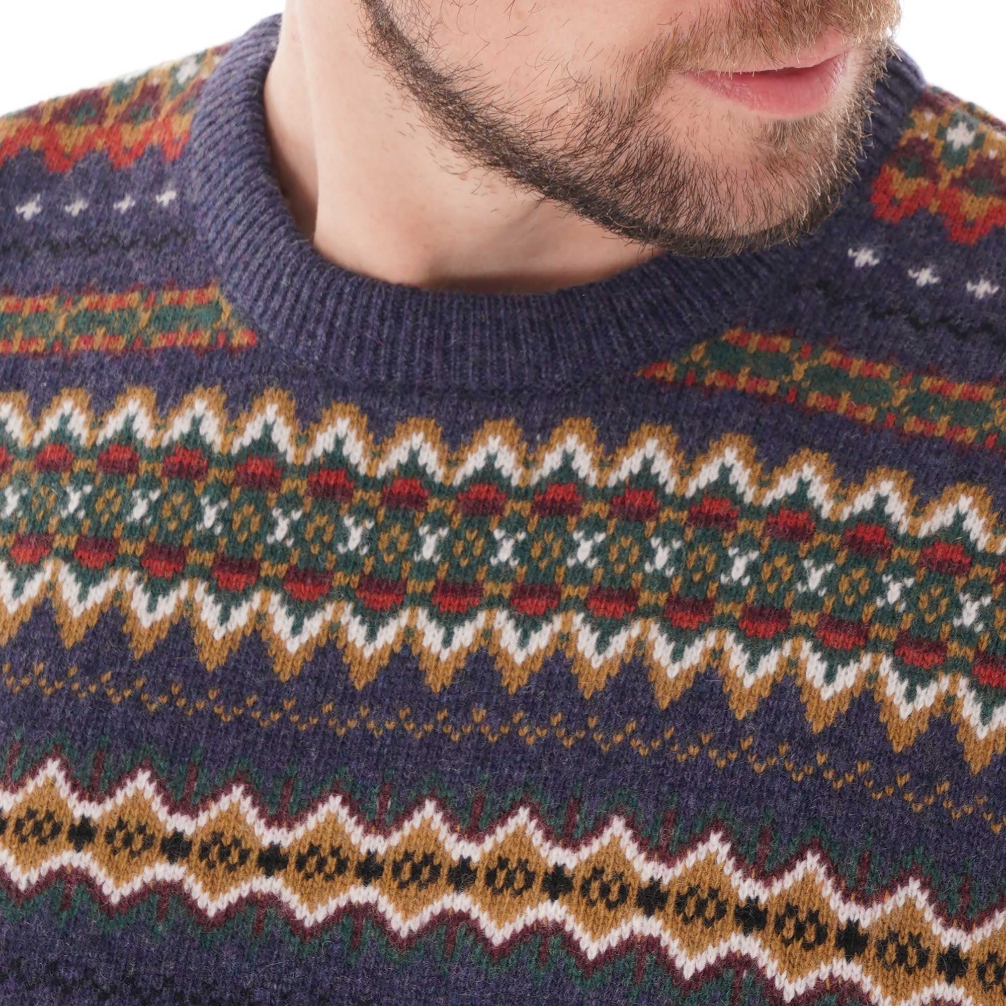 Barbour Fair Isle Crew - Navy