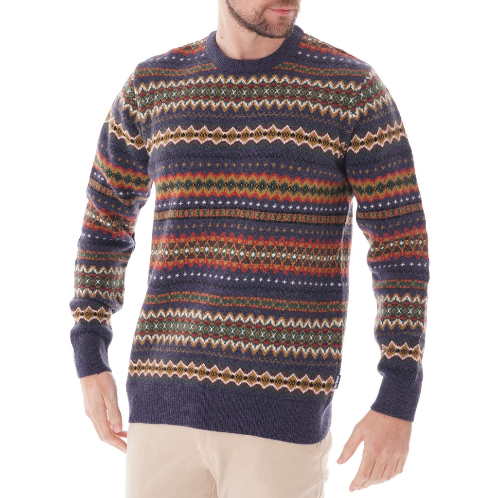 Barbour Fair Isle Crew - Navy