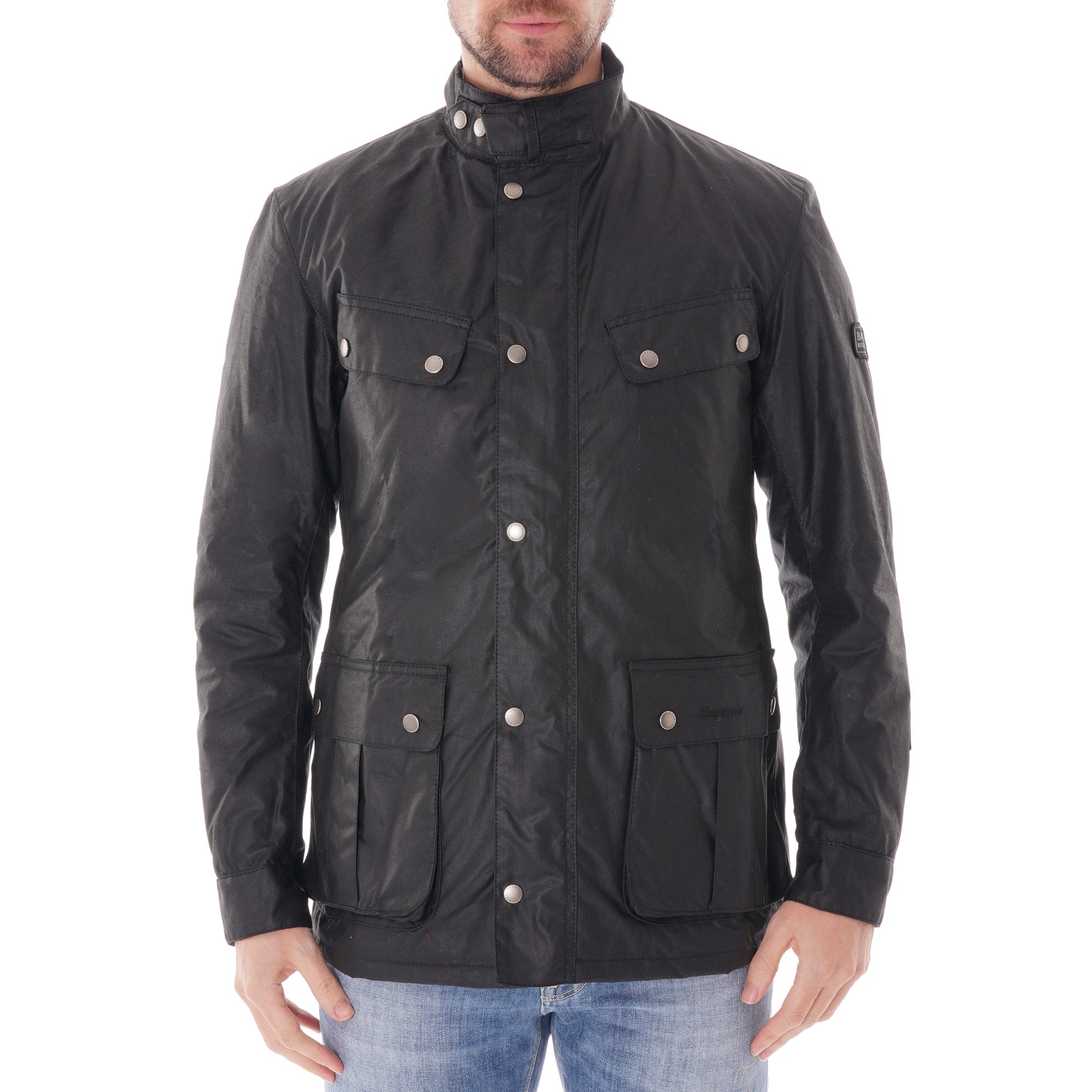 Barbour International Duke Wax Jacket - Black