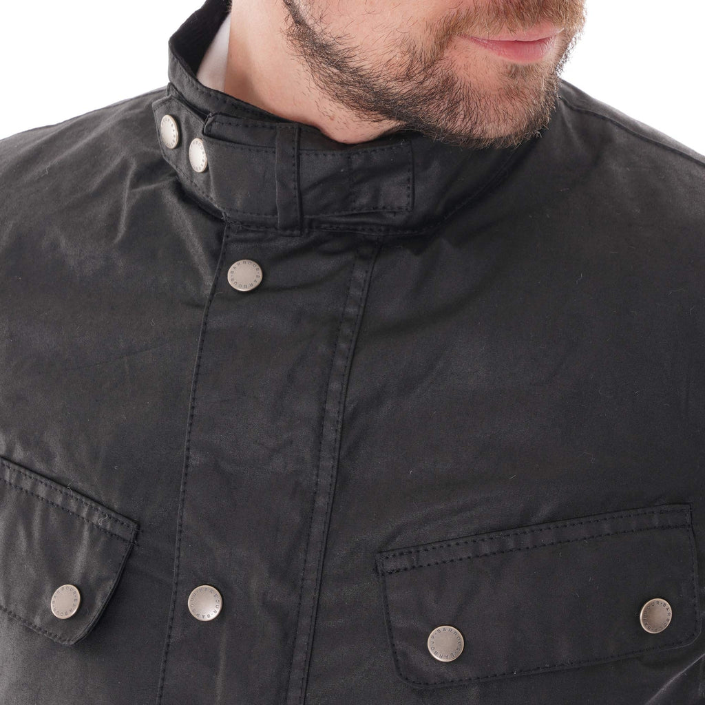 Barbour International Duke Wax Jacket - Black