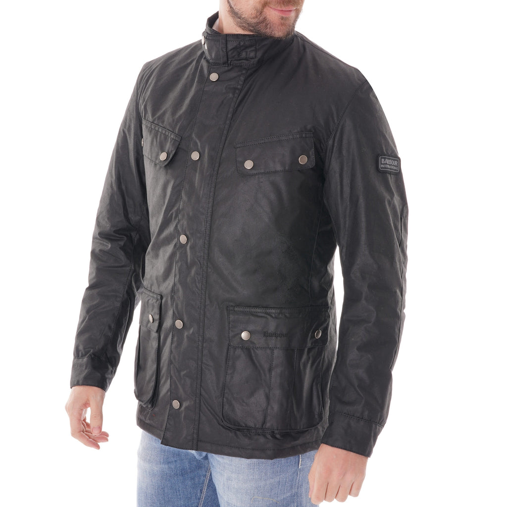 Barbour International Duke Wax Jacket - Black