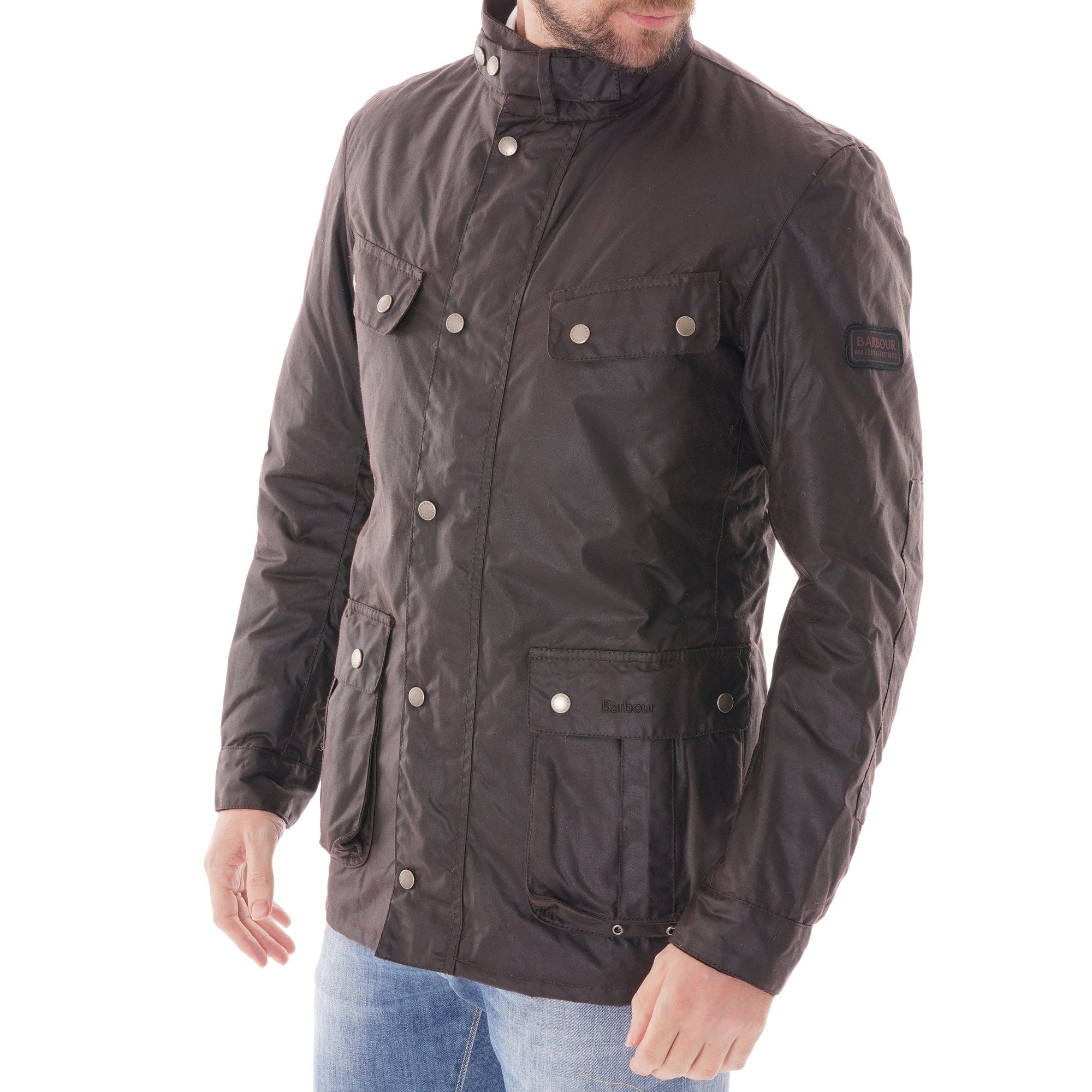 Barbour International Duke Wax Jacket - Rustic