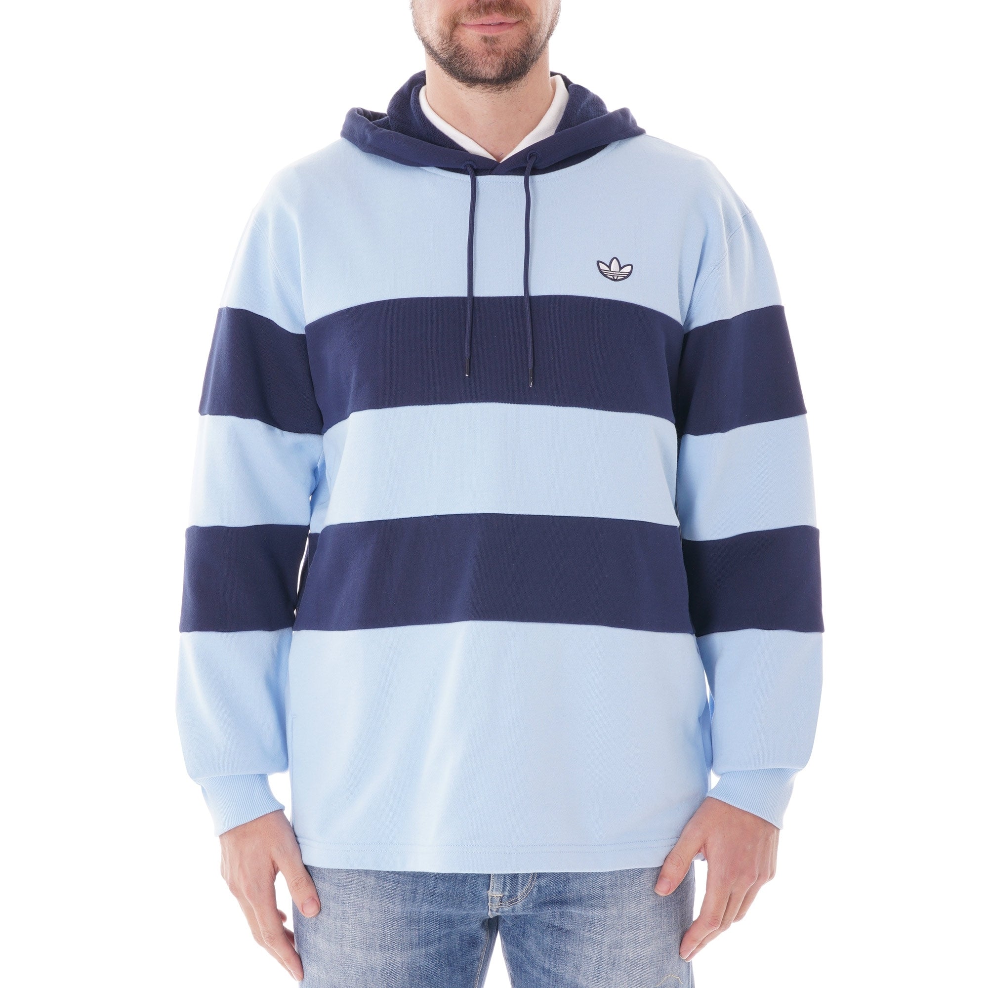 Adidas Originals Samstag Colorblock Hoodie - Indigo