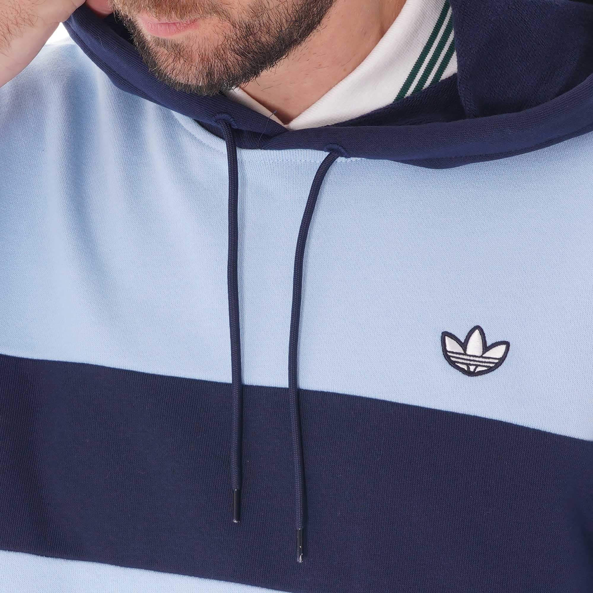 Adidas Originals Samstag Colorblock Hoodie - Indigo
