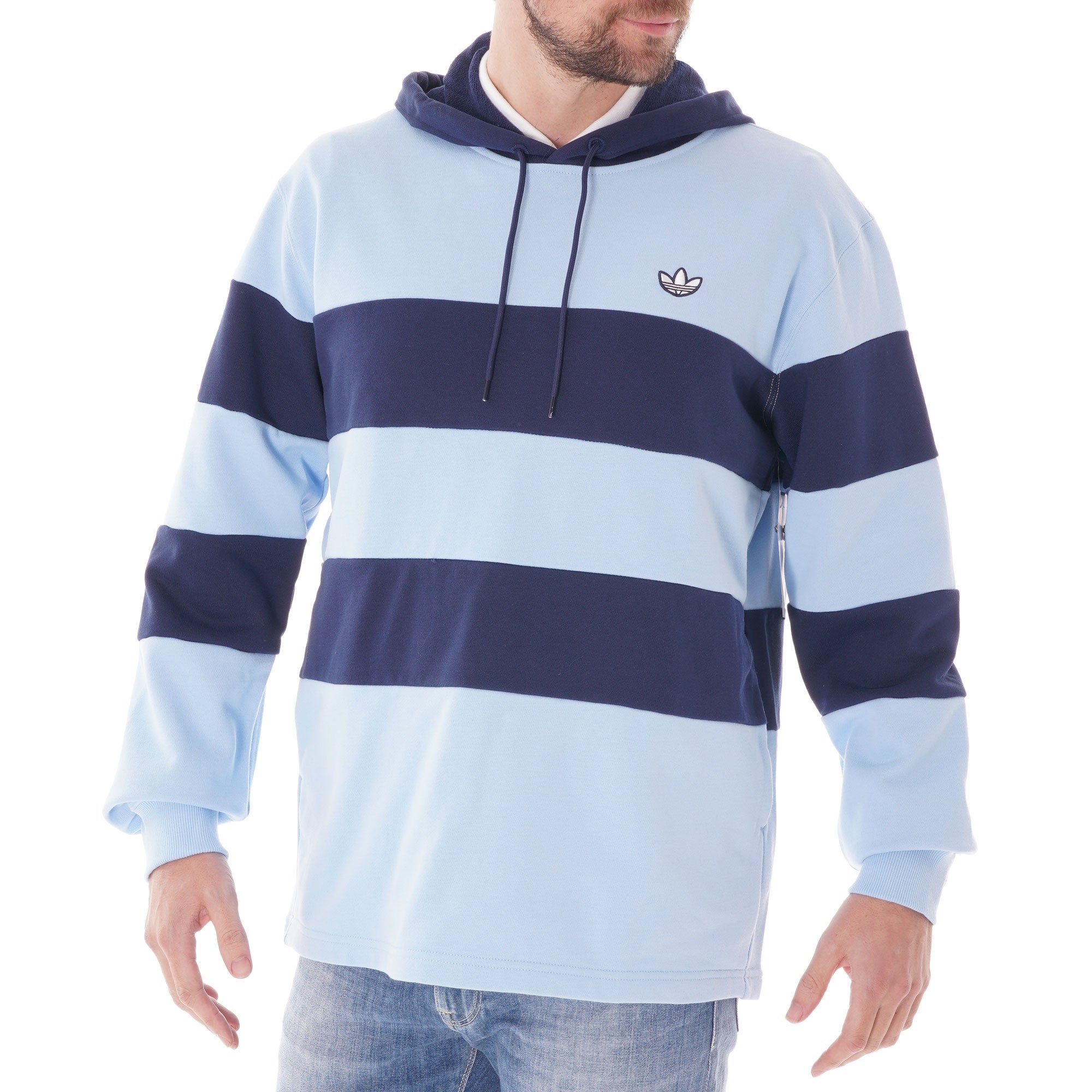 Adidas Originals Samstag Colorblock Hoodie - Indigo
