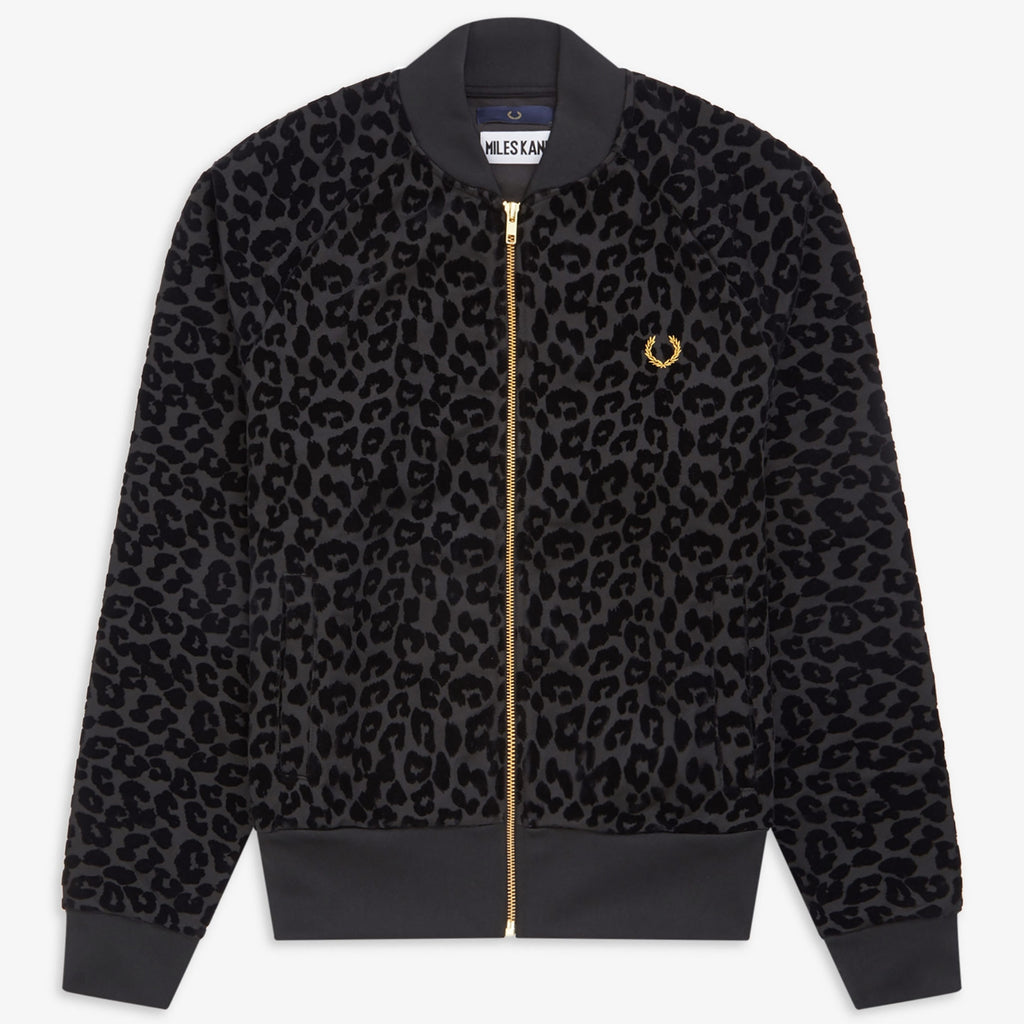 Fred Perry x Miles Kane Flock Leopard Track Jacket - Leopard