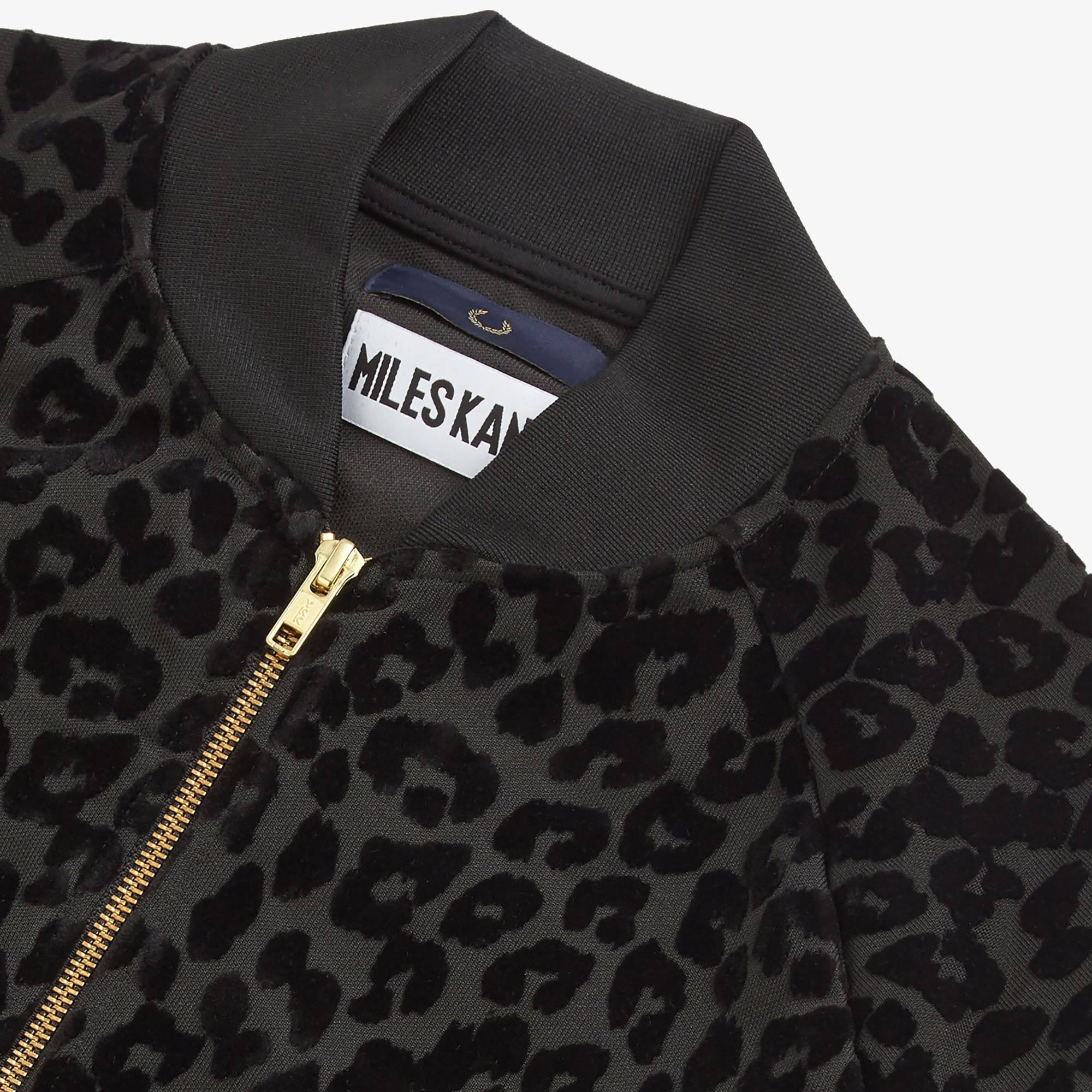 Fred Perry x Miles Kane Flock Leopard Track Jacket - Leopard