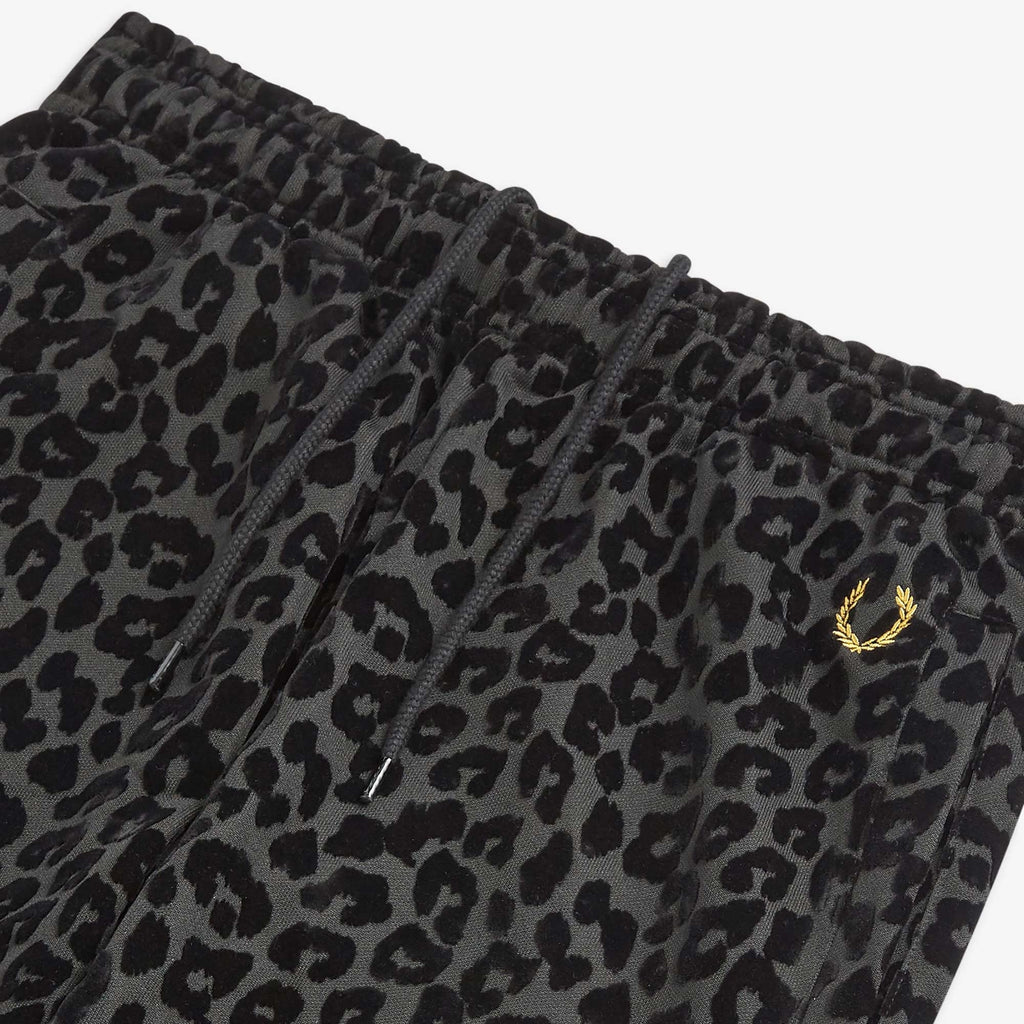 Fred Perry x Miles Kane Leopard Trackpant - Black