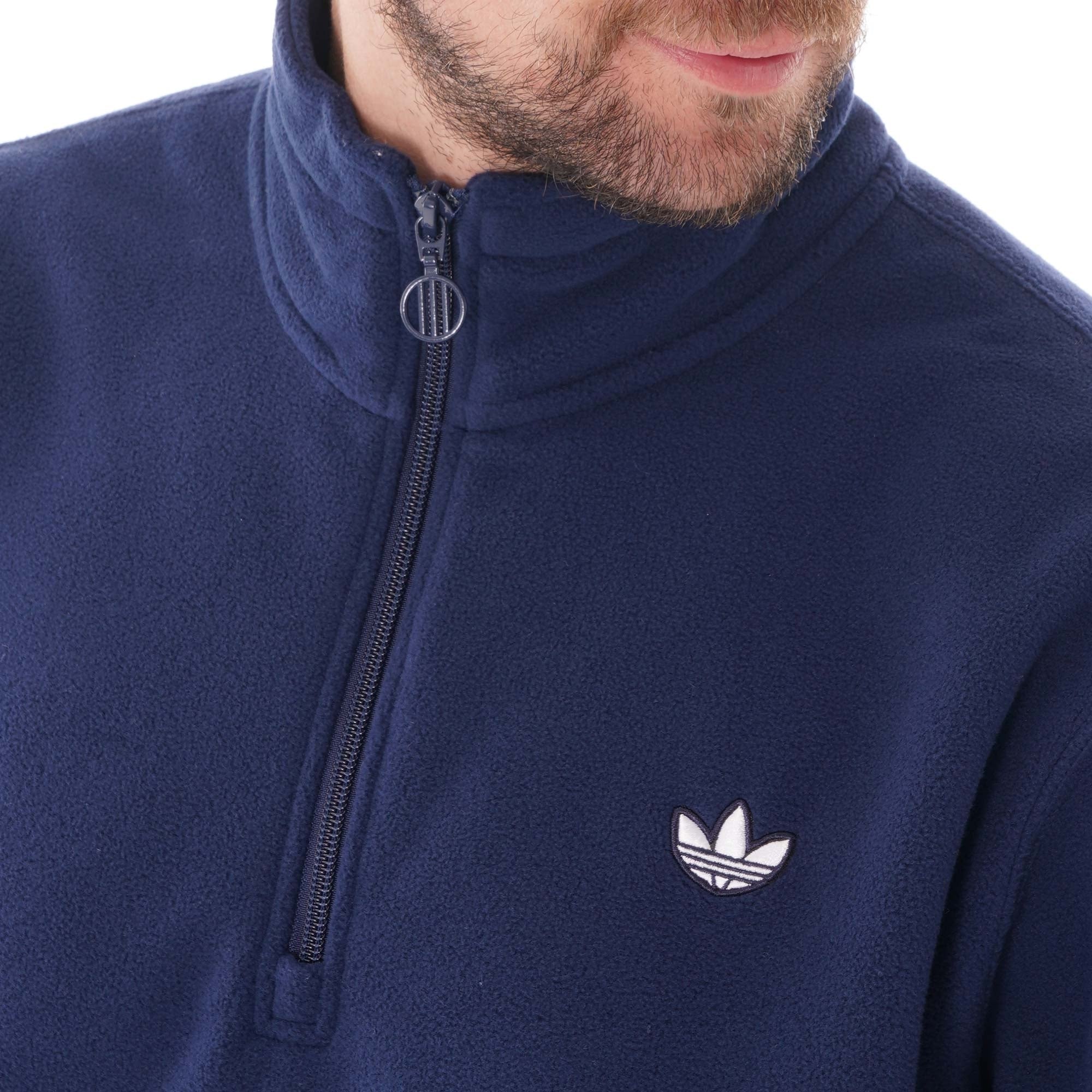 Adidas Originals Half-zip Polar Fleece - Indigo