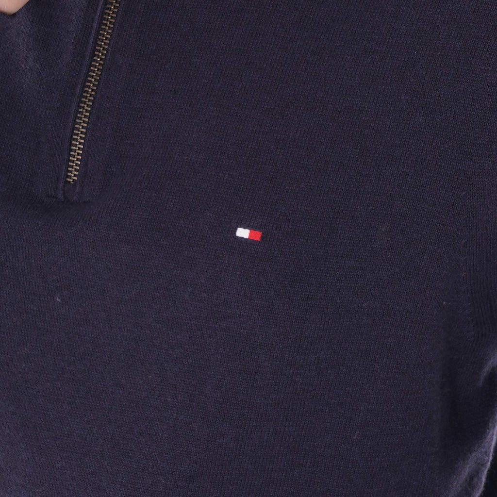 Tommy Hilfiger Half Zip Sweat - Sky Captain