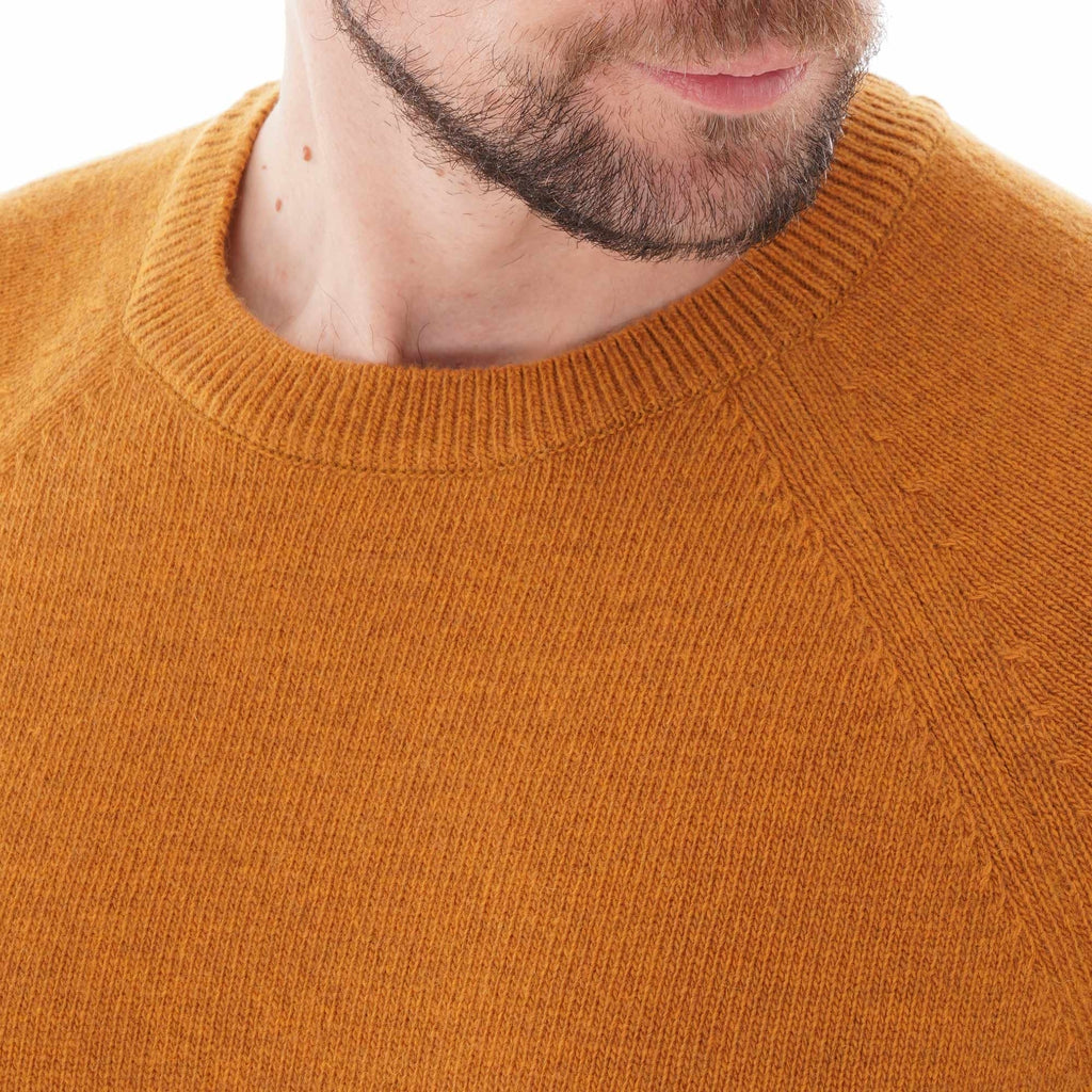 Barbour Beacon Lambswool Crew Neck Sweater - Copper