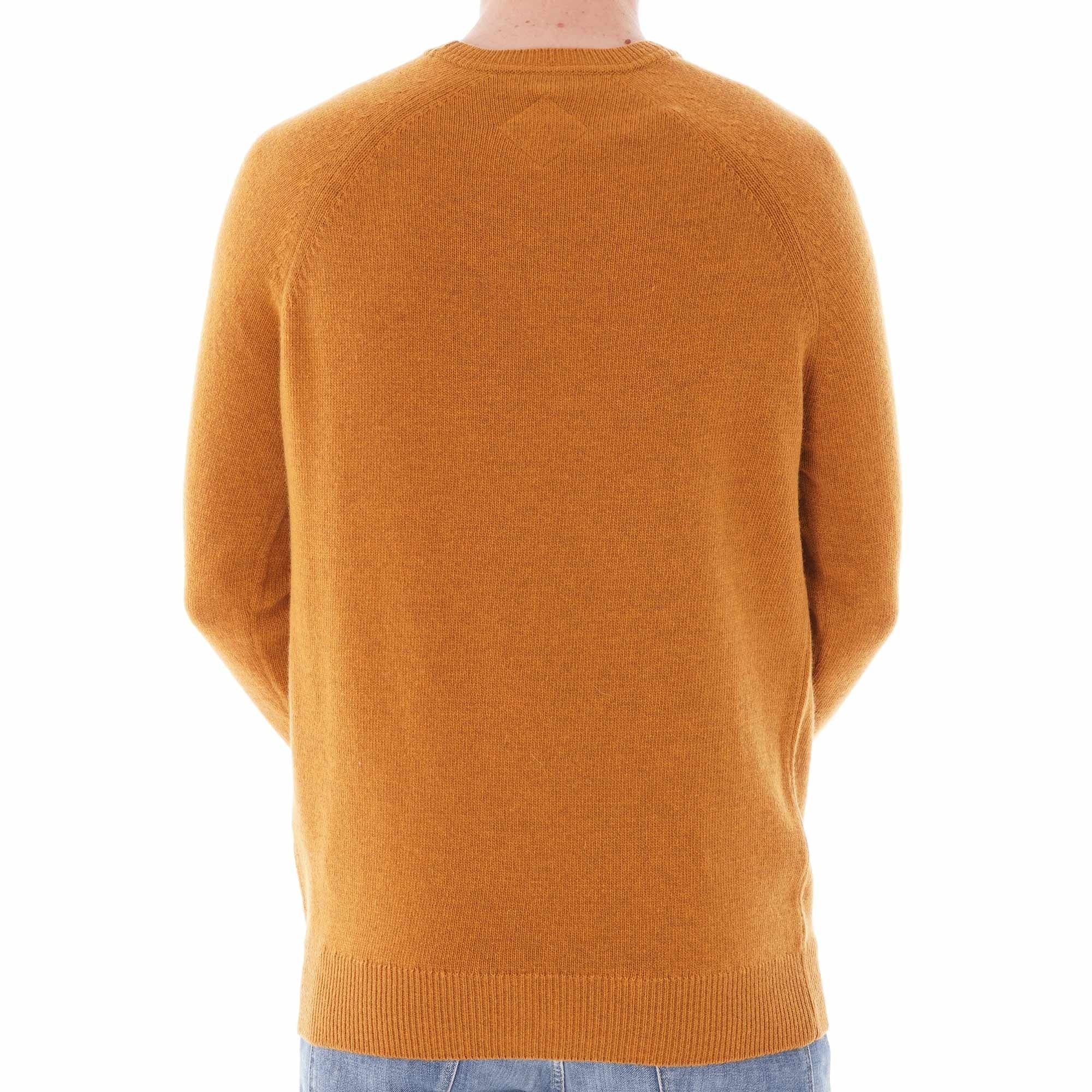 Barbour Beacon Lambswool Crew Neck Sweater - Copper