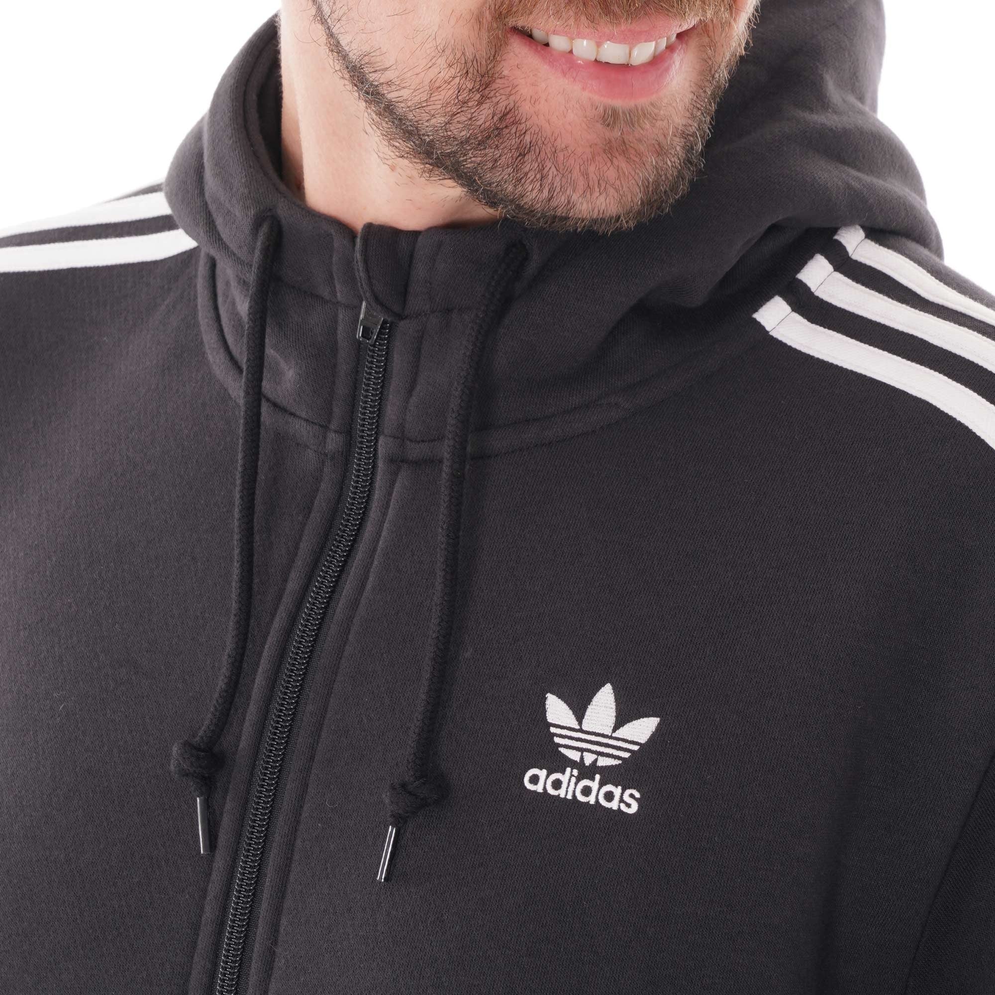 Adidas Originals 3 Stripes Hoodie - Black