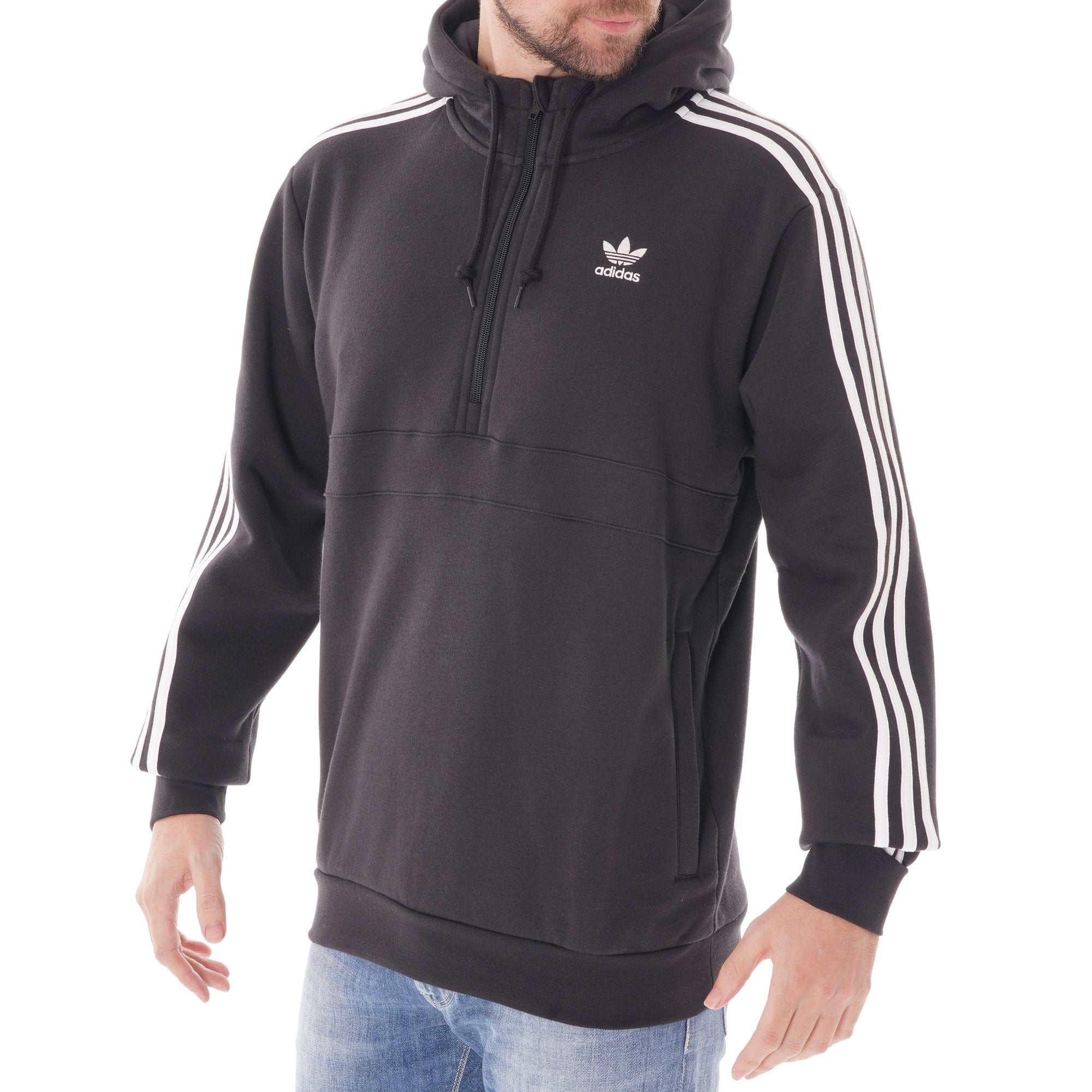 Adidas Originals 3 Stripes Hoodie - Black