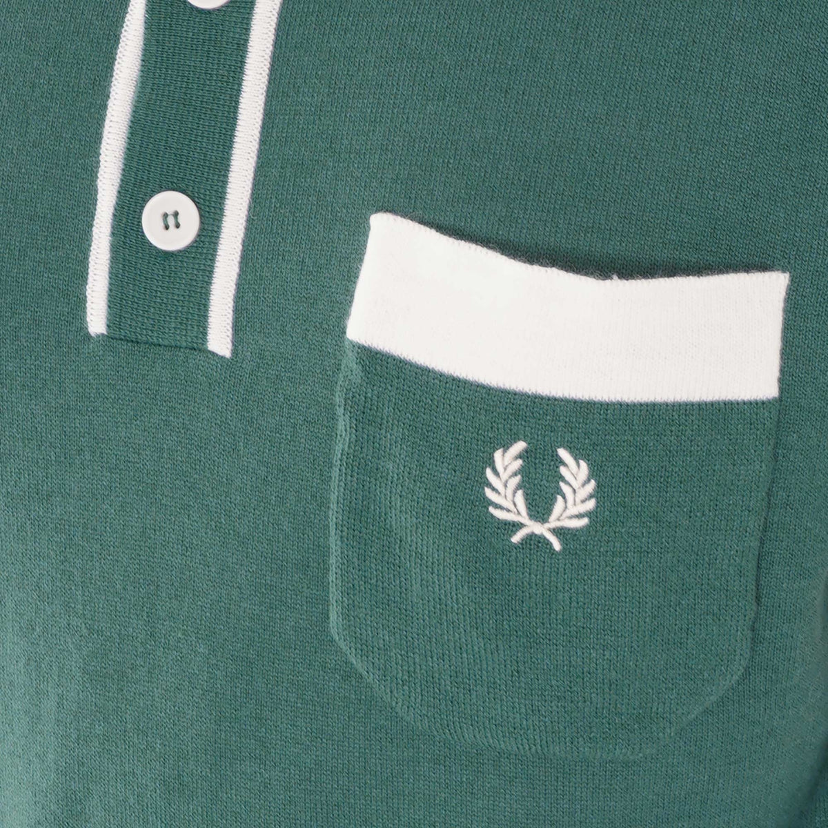 Fred Perry X Nicholas Daley Striped Knitted Shirt - Dark Teal 