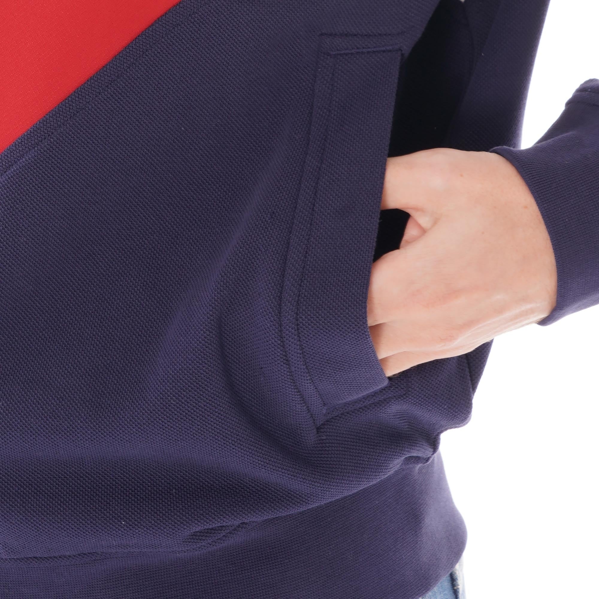 Lacoste Colourblock Fleece Zip Jacket - Red