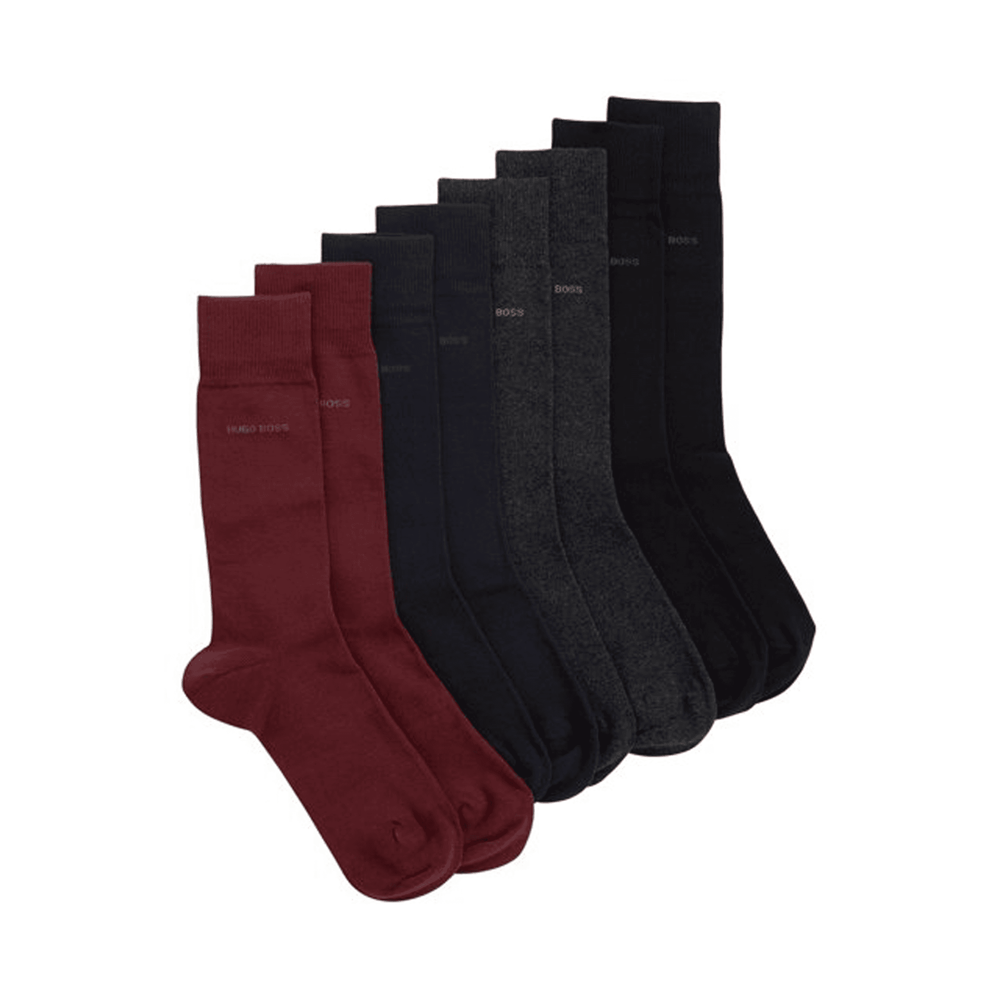 Boss Four-pack of regular-length socks in a gift box - Dark