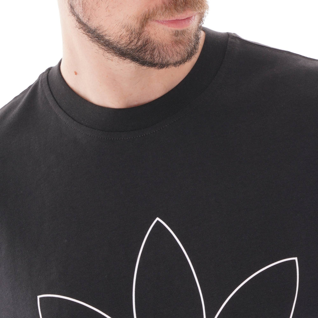 Adidas Originals Outline Trefoil T-Shirt - Black