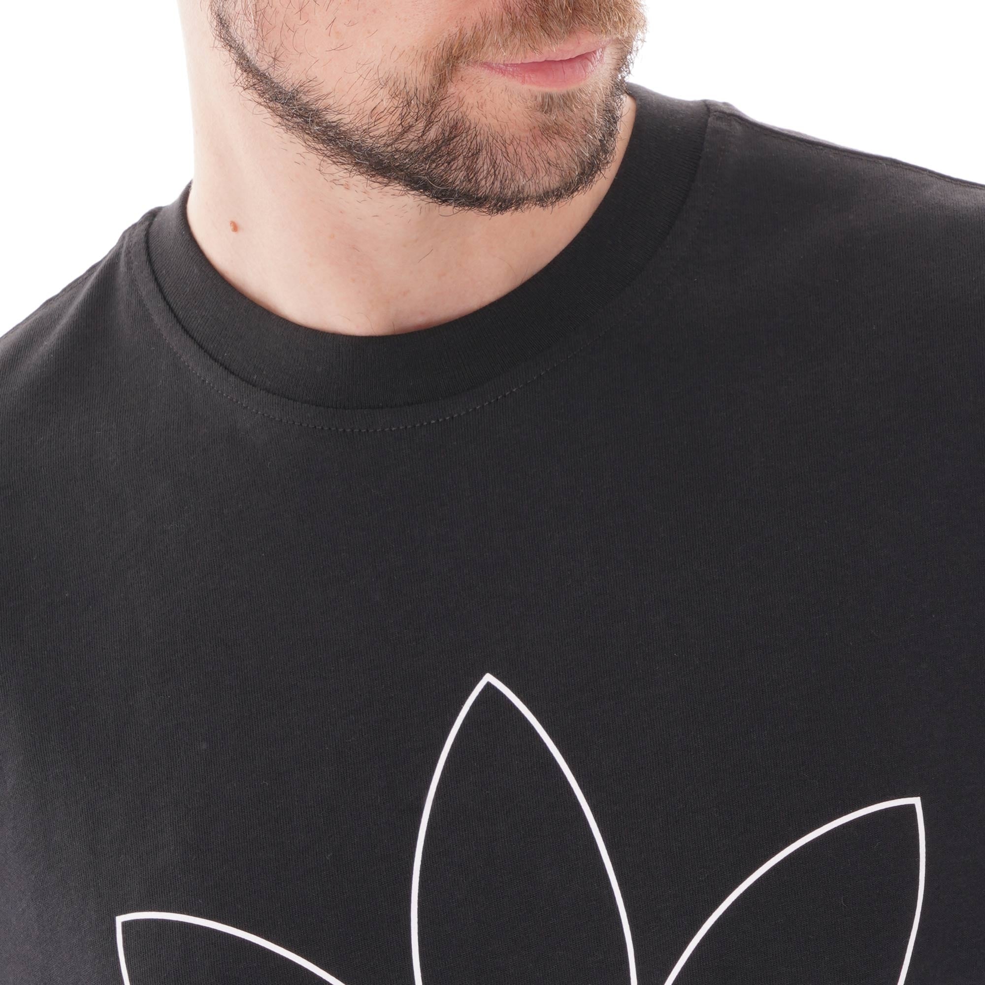 Adidas Originals Outline Trefoil T-Shirt - Black