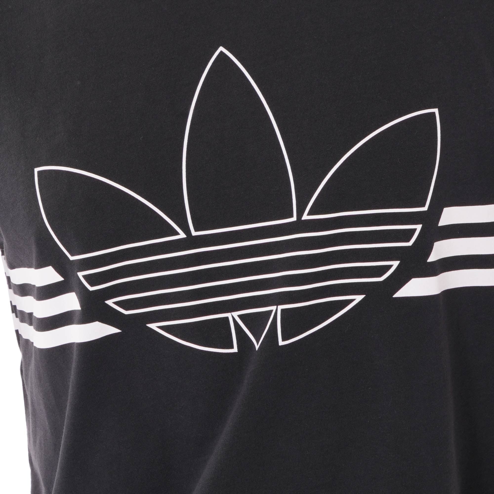 Adidas Originals Outline Trefoil T-Shirt - Black