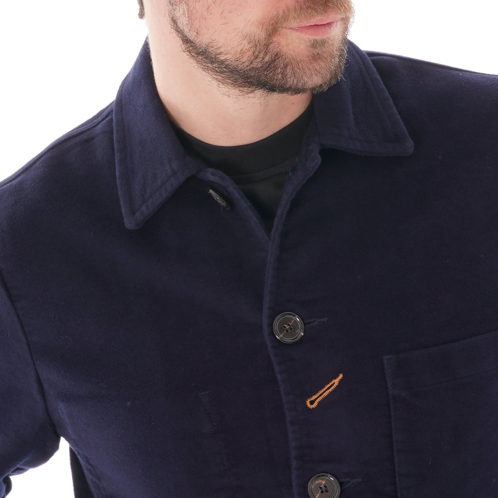 Universal Works Moleskin Bakers Jacket - Navy