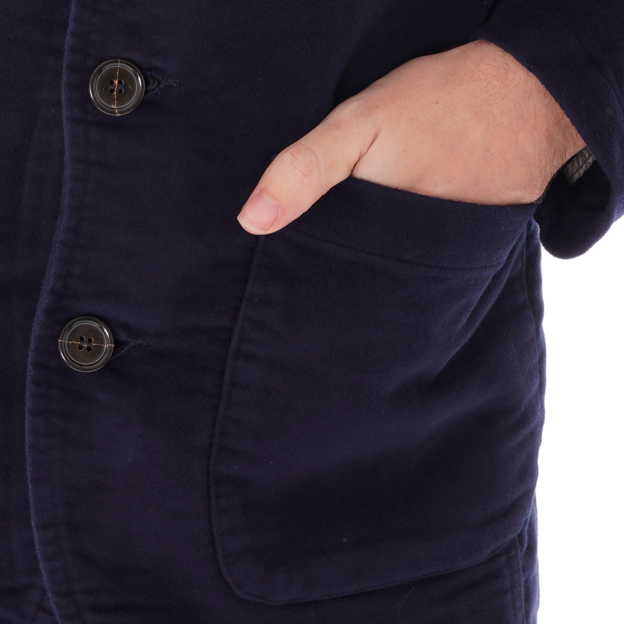 Universal Works Moleskin Bakers Jacket - Navy