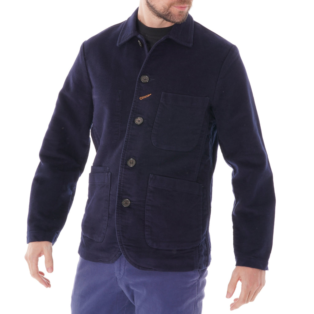 Universal Works Moleskin Bakers Jacket - Navy