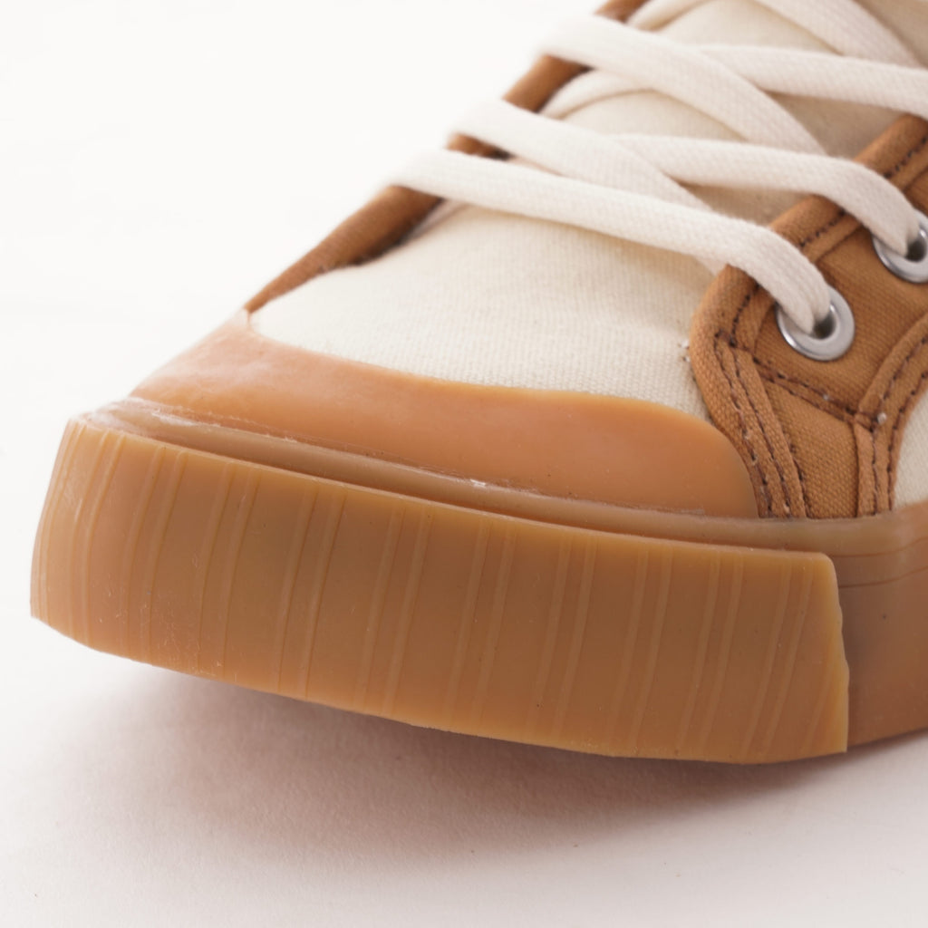 Colchester Rubber Co. National Treasure Contrast High Top - Ecru/Deadgrass