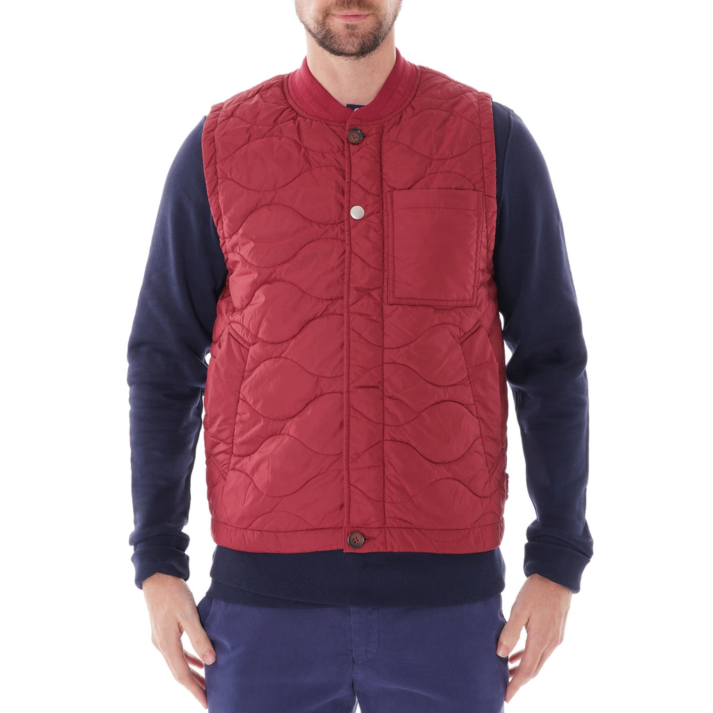 Universal Works Carlton Gilet - Claret