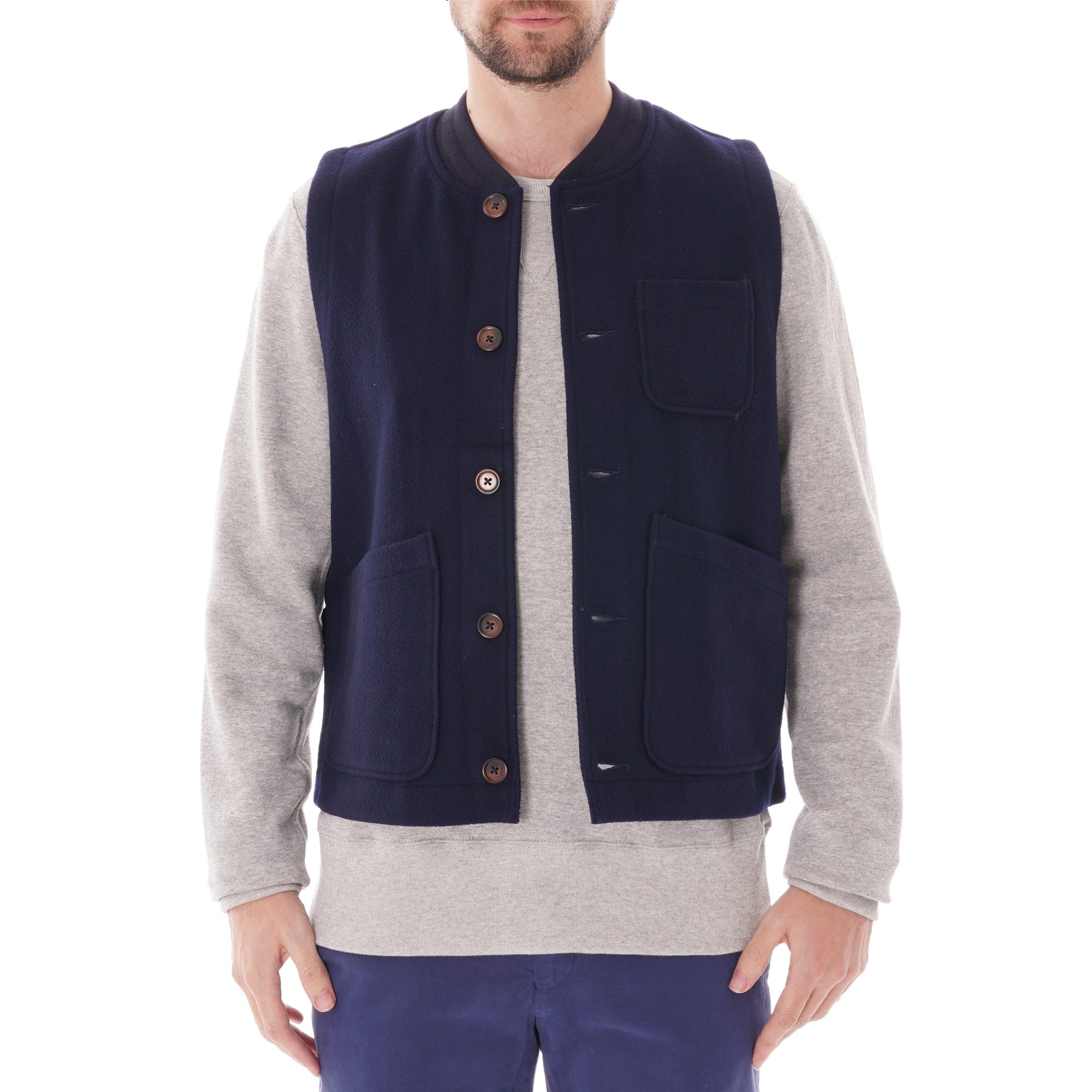 Universal Works Chore Waistcoat - Navy