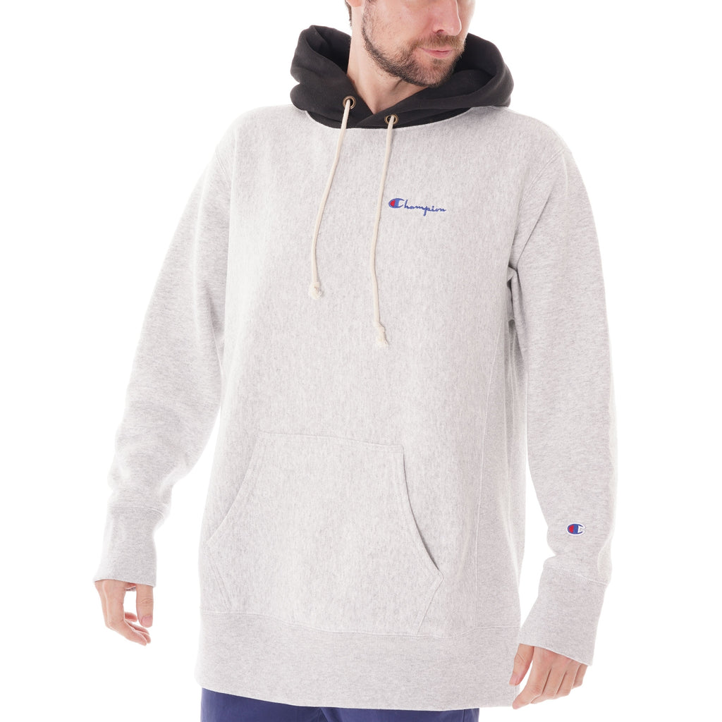 Champion Oversized Contrast Hoodie - Grey