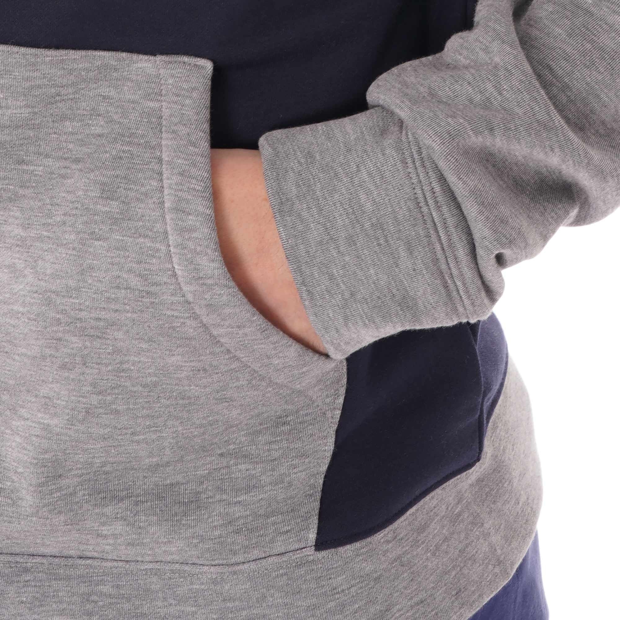Boss Hooded Colour-Block Contemp Jacket - Dark Blue