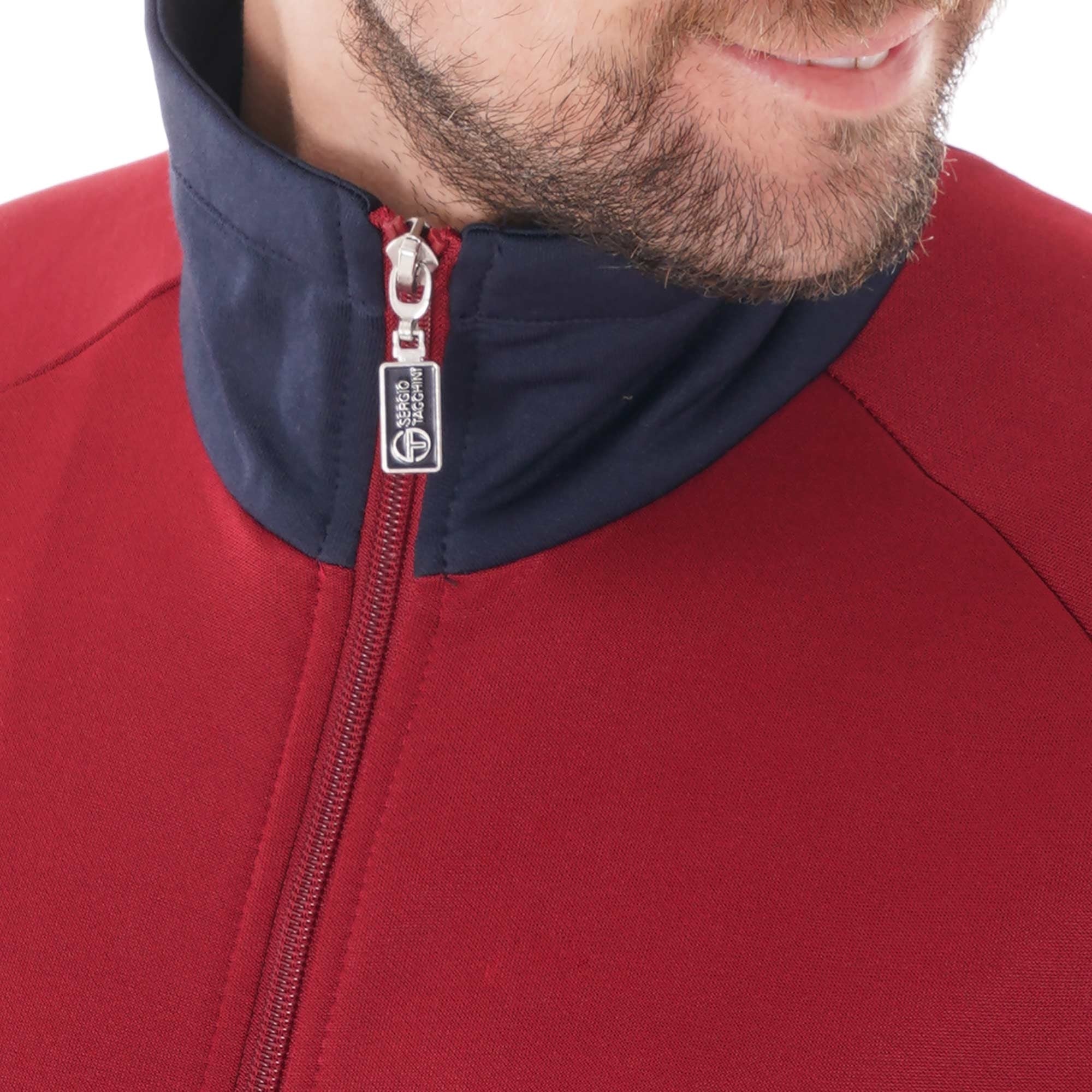 Sergio Tacchini Dallas Track Top - Merlot & Navy