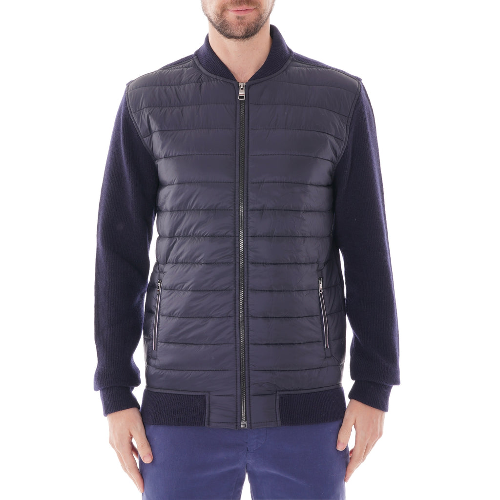 Tommy Hilfiger Media Baseball Zip Through Sweatshirt - Sky Captain