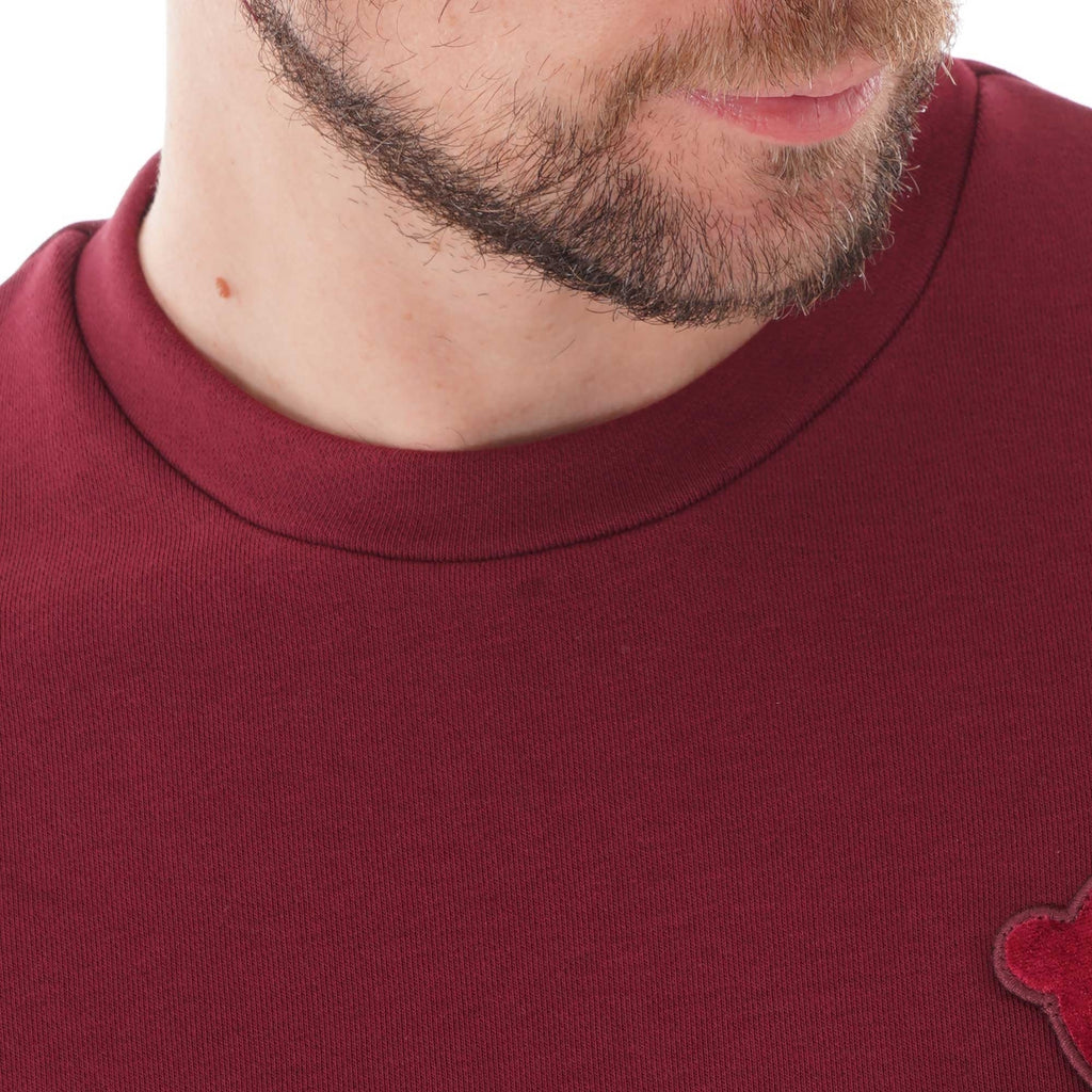 Emporio Armani Manga Bear Sweatshirt With Breast Pocket - Bordeaux