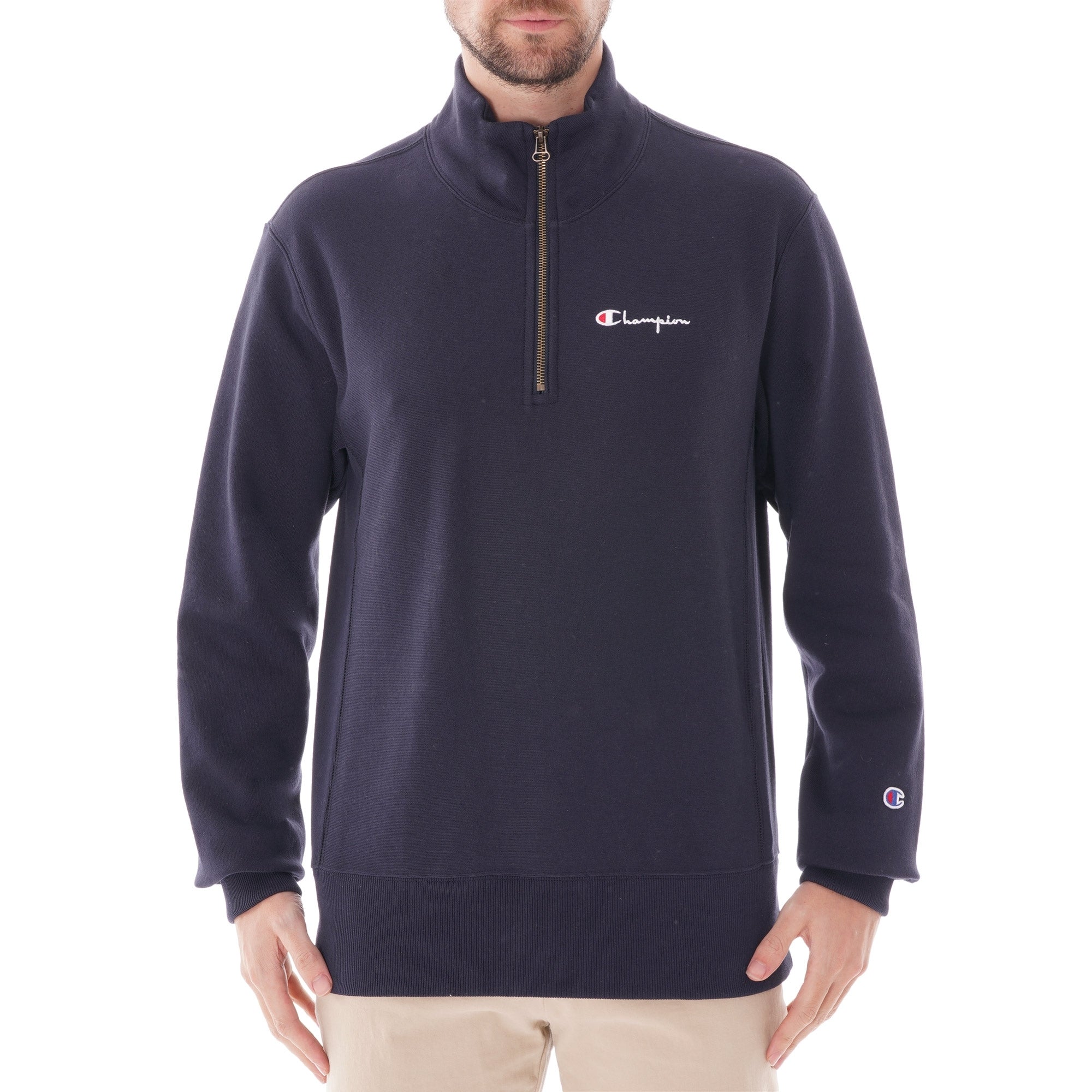 Champion Half Zip Sweatshirt - Navy