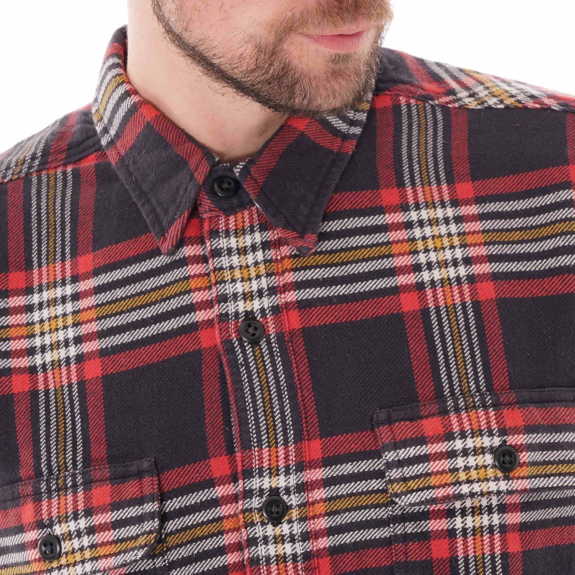 Flannel Work Shirt - Red & Black