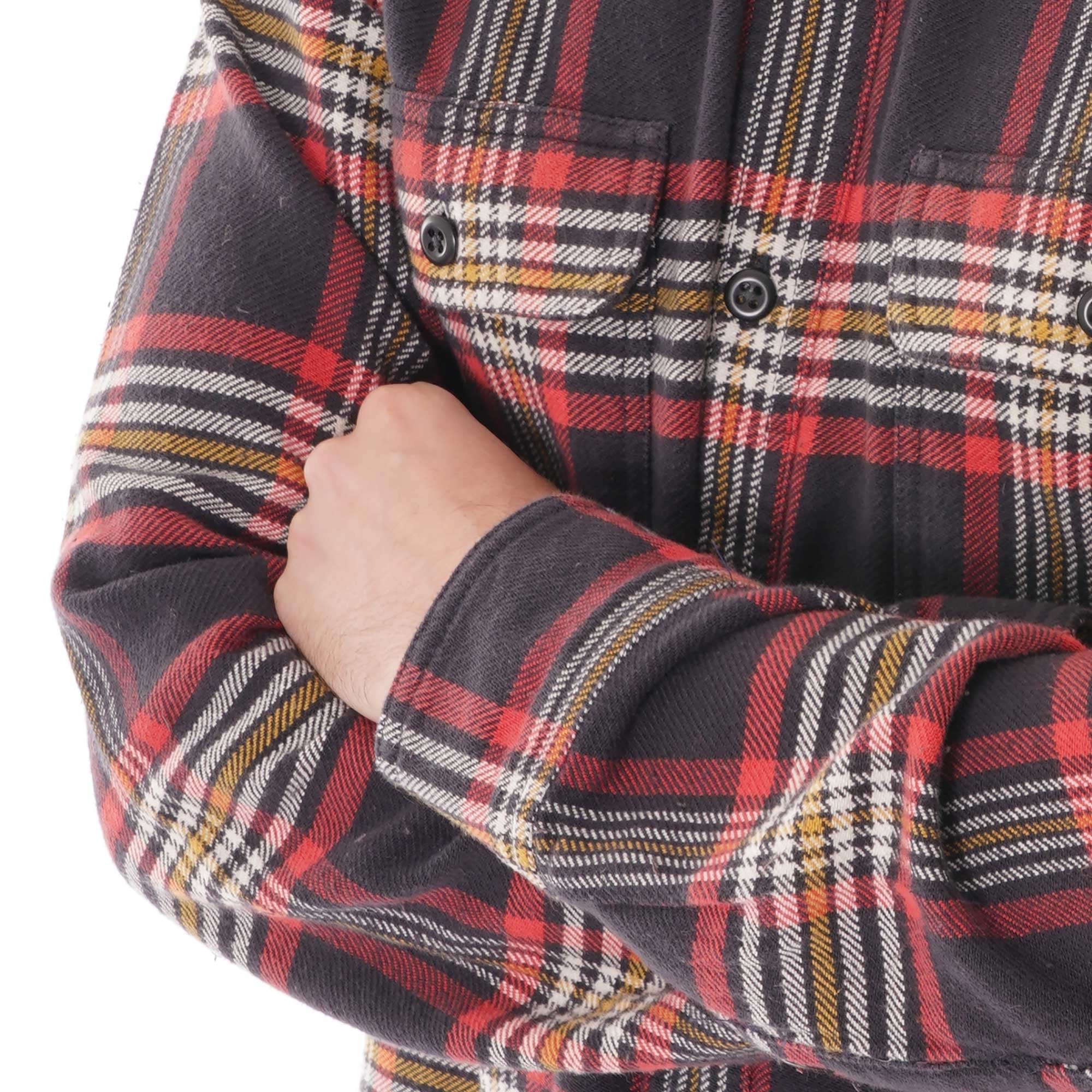 Flannel Work Shirt - Red & Black