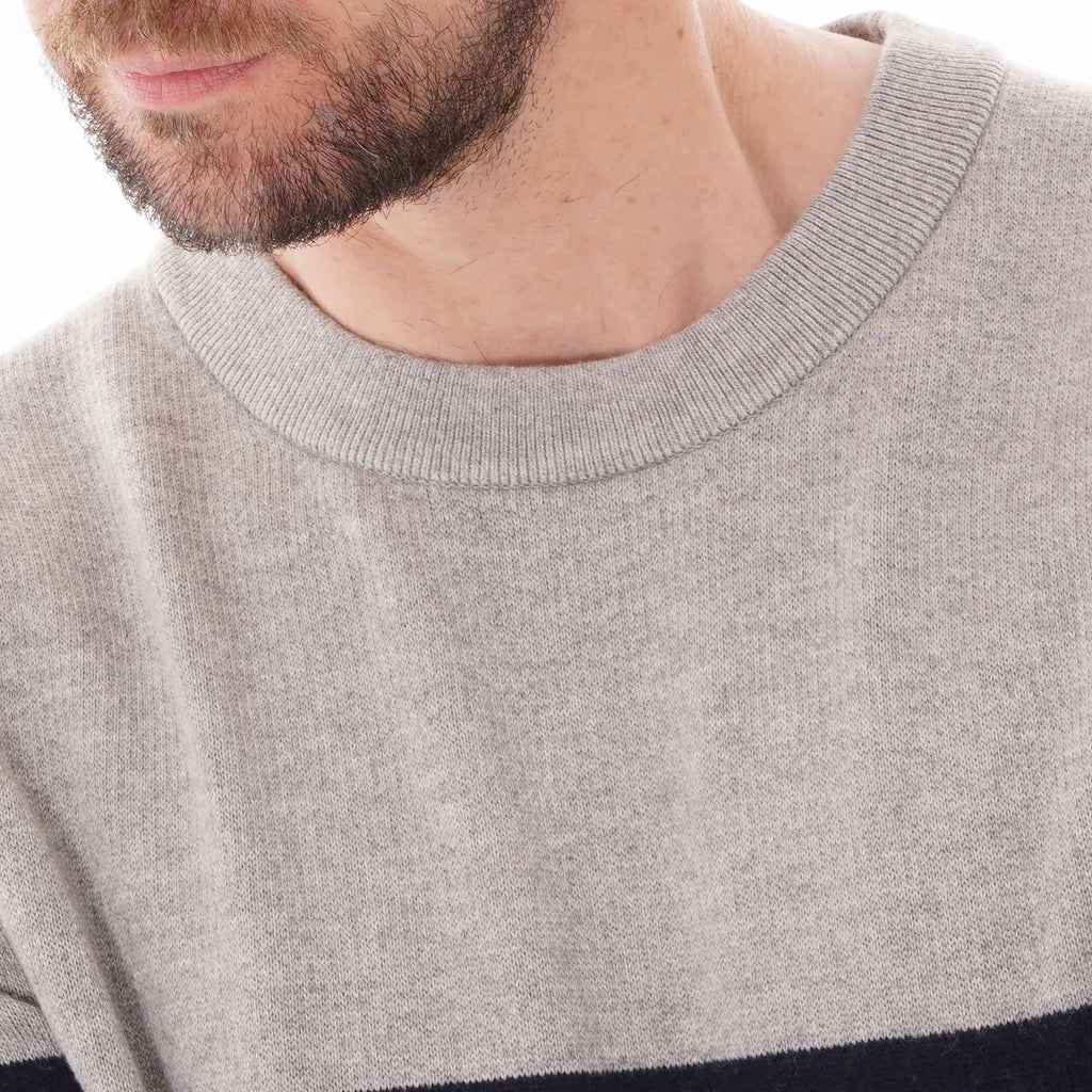 Tommy Hilfiger Soft Global Stripe Jumper - Cloud