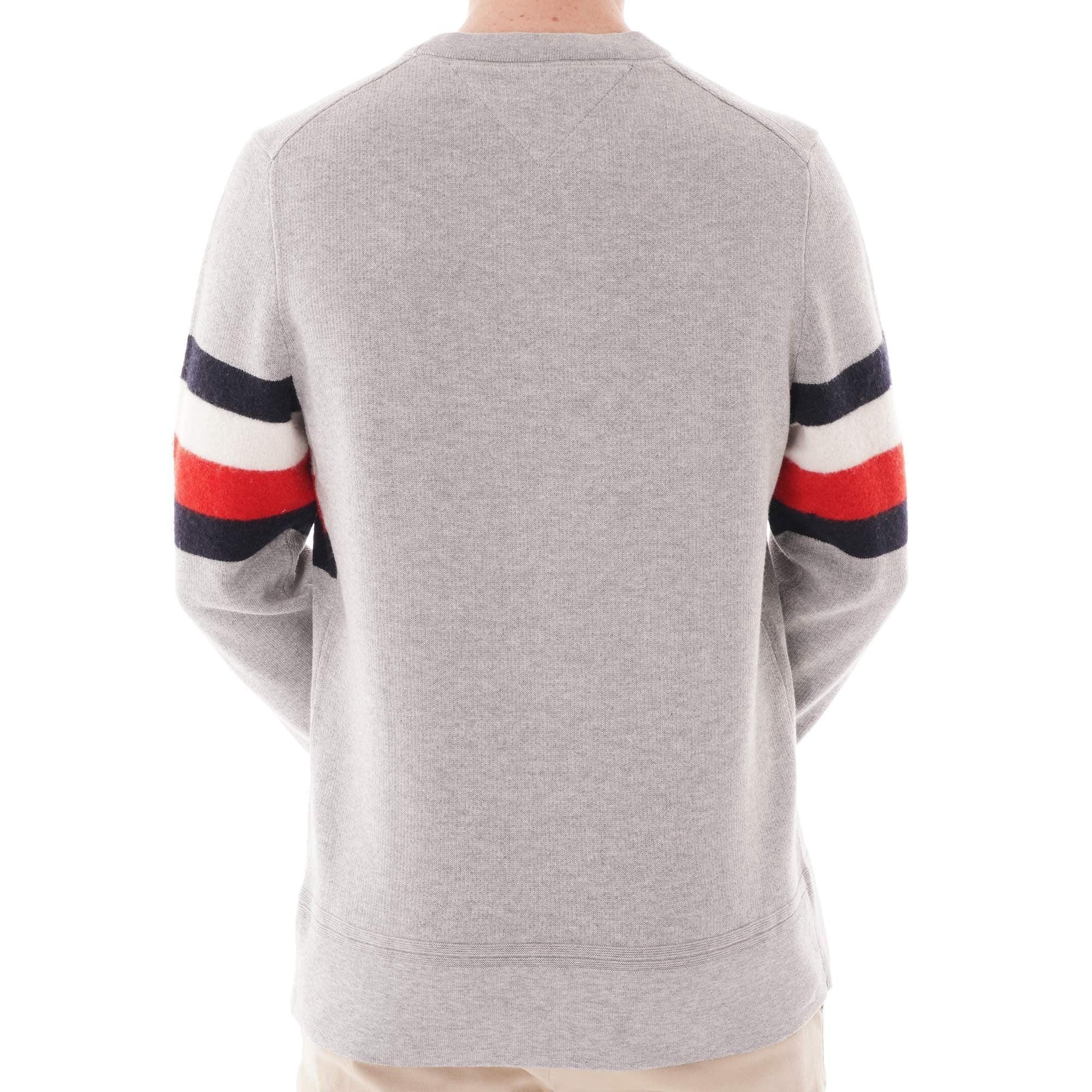 Tommy Hilfiger Soft Global Stripe Jumper - Cloud