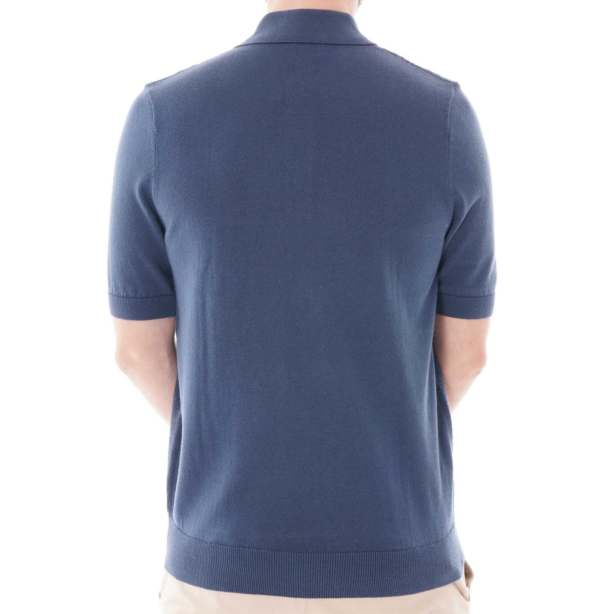 Fred Perry Argyle Knitted Polo Shirt - Insignia Blue