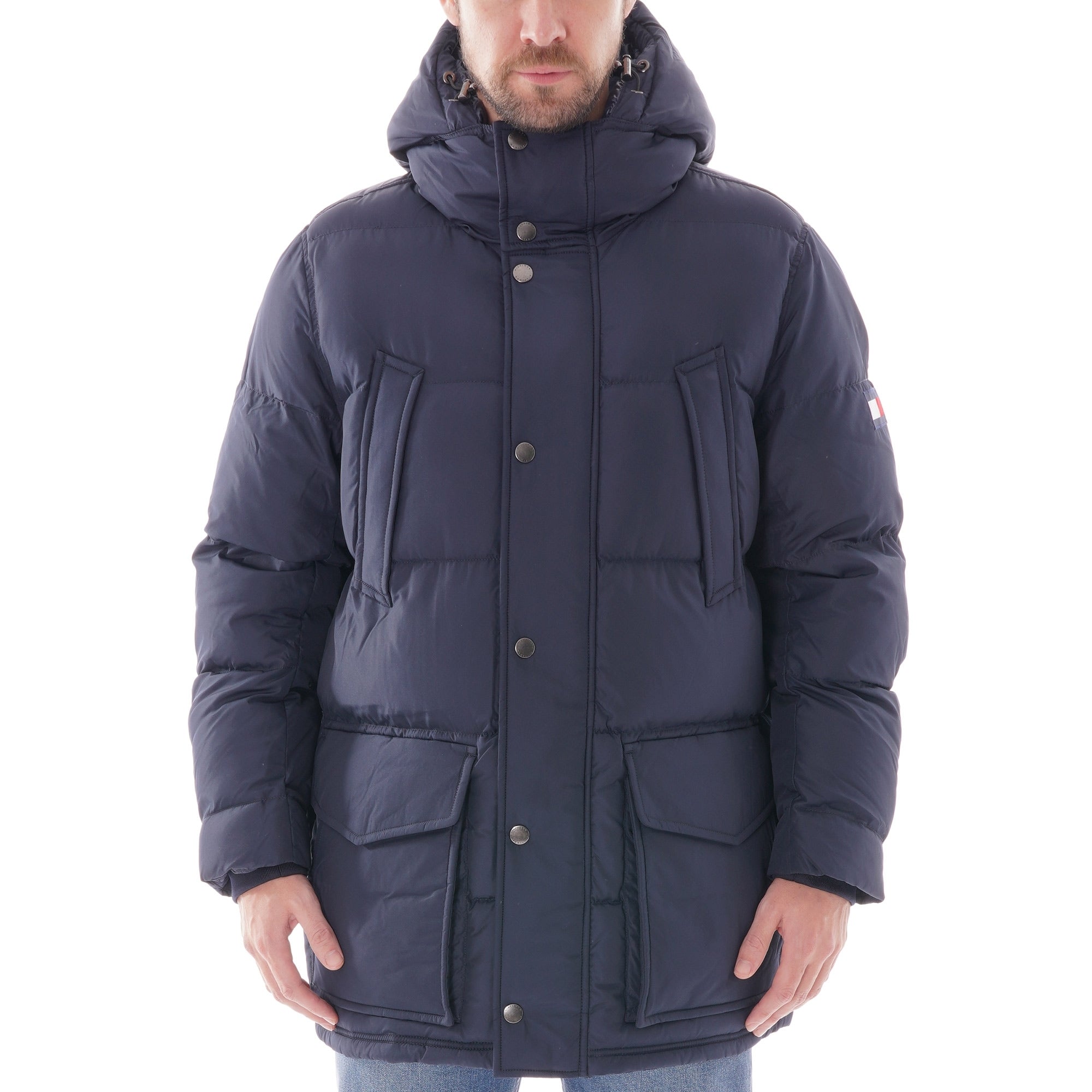 Tommy Hilfiger Hooded Parka - Sky Captain